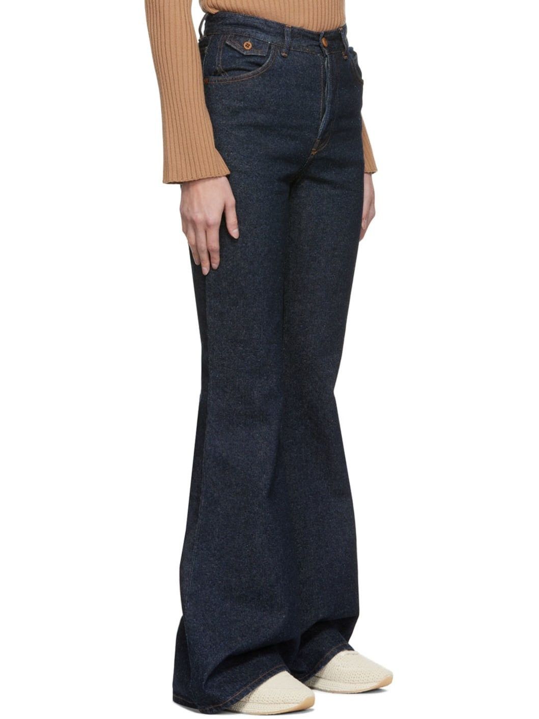Chloe o1y0825 Denim Pant in Blue Size 28" / US 6 / IT 42 - 2 Thumbnail