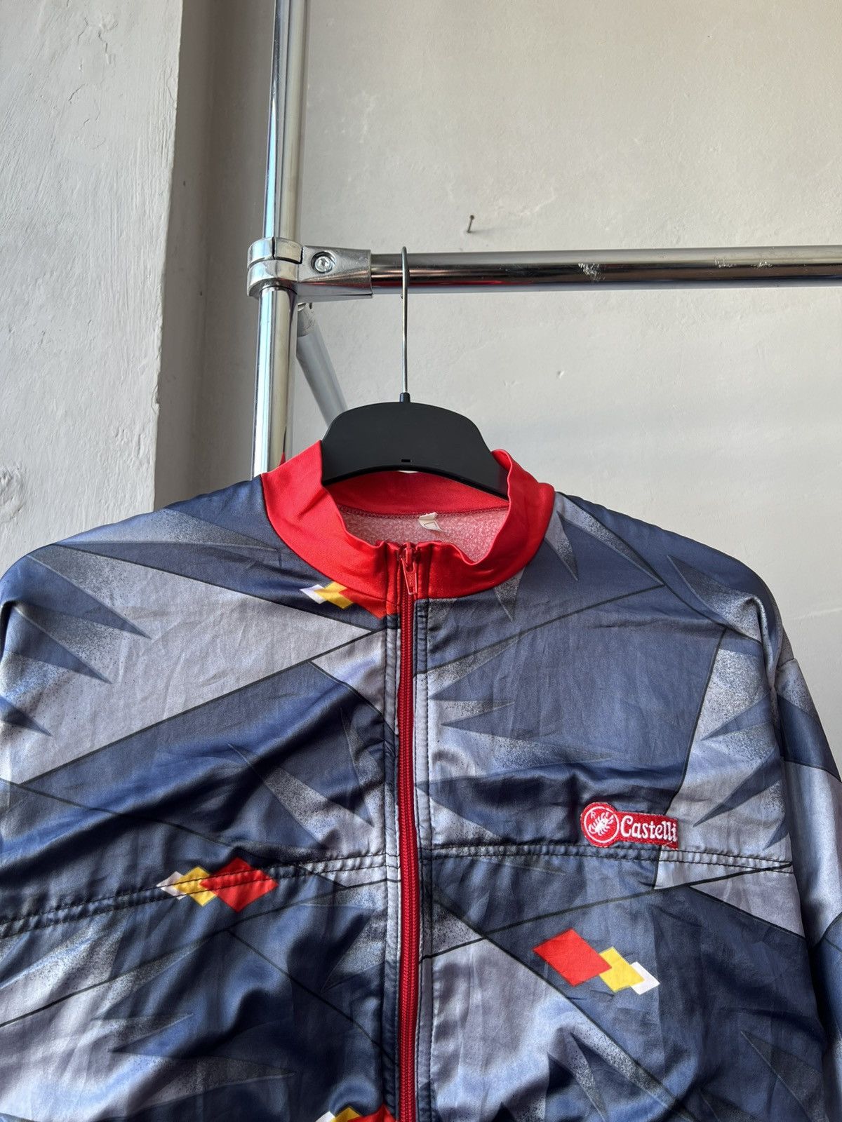Vintage 1970/80 CASTELLI VINTAGE WINDSTOPPER BIKE CYCLING JACKET 7 Size US XL / EU 56 / 4 - 6 Thumbnail