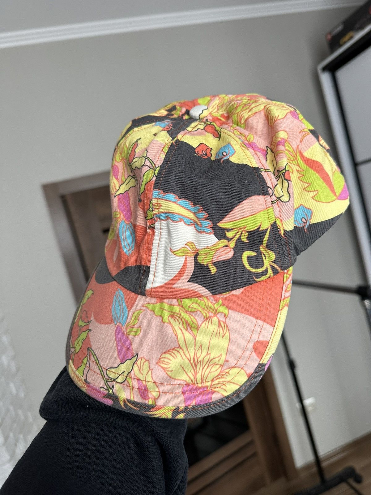 Dolce & Gabbana Dolce & Gabbana Baseball Cap Hat Floral Multilogo D&G Size ONE SIZE - 1 Thumbnail