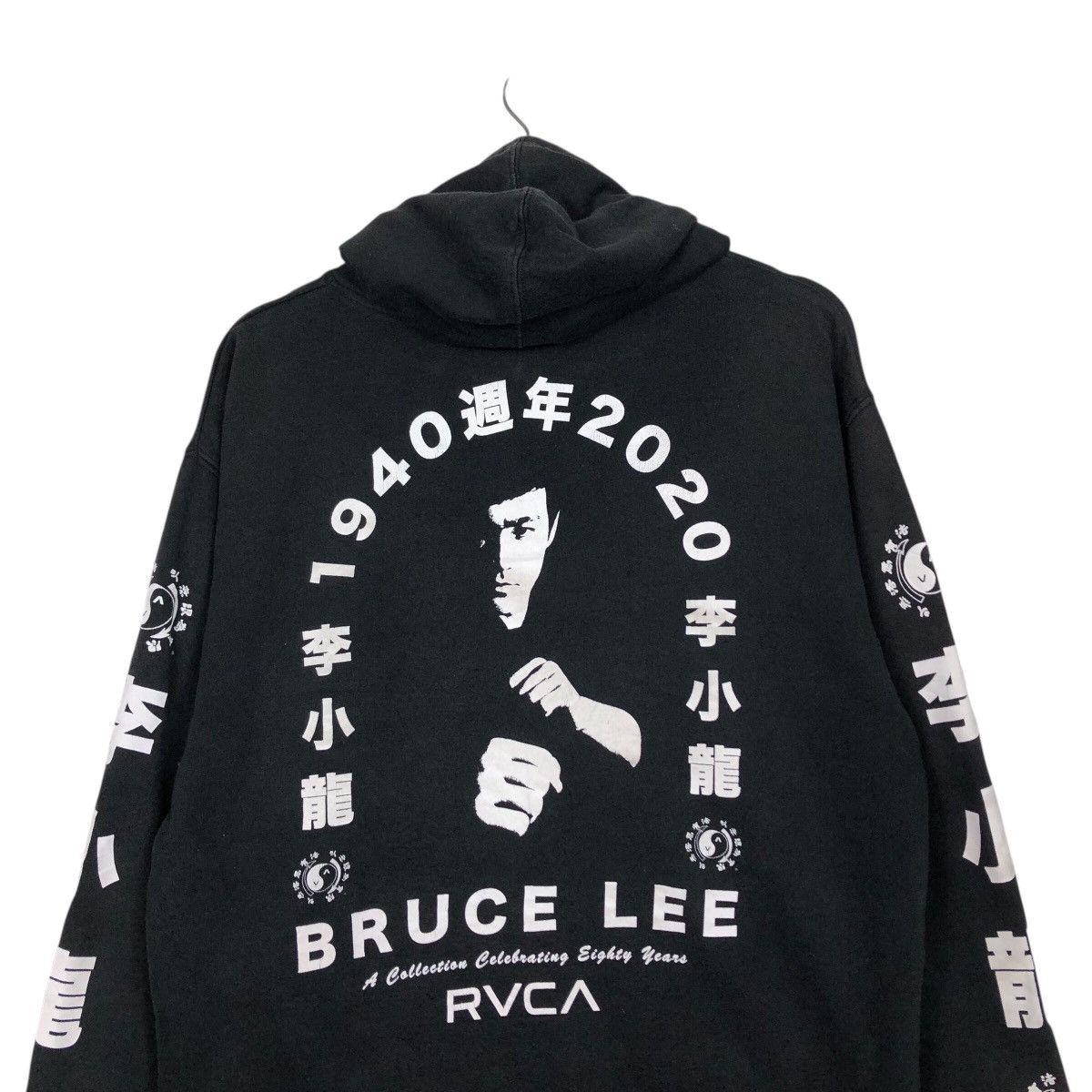 Japanese Brand 📌Vintage Hoodie Pull Over RVCA Big Logo Design Size US M / EU 48-50 / 2 - 10 Thumbnail