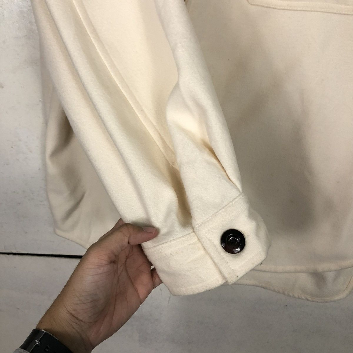 Japanese Brand 🔥VINTAGE WOOL CHORE BUTTON JACKET GU JAPAN ISSEY MIYAKE Size US L / EU 52-54 / 3 - 17 Thumbnail