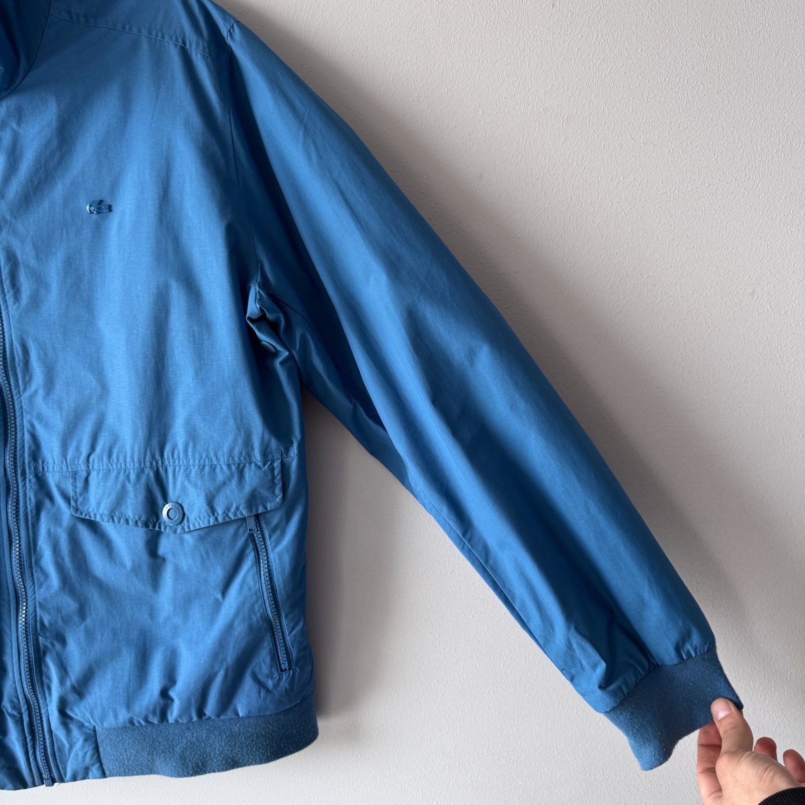 Lacoste Lacoste Vintage 00s Zip Jacket Blue Sample Metal Logo Size US L / EU 52-54 / 3 - 3 Thumbnail