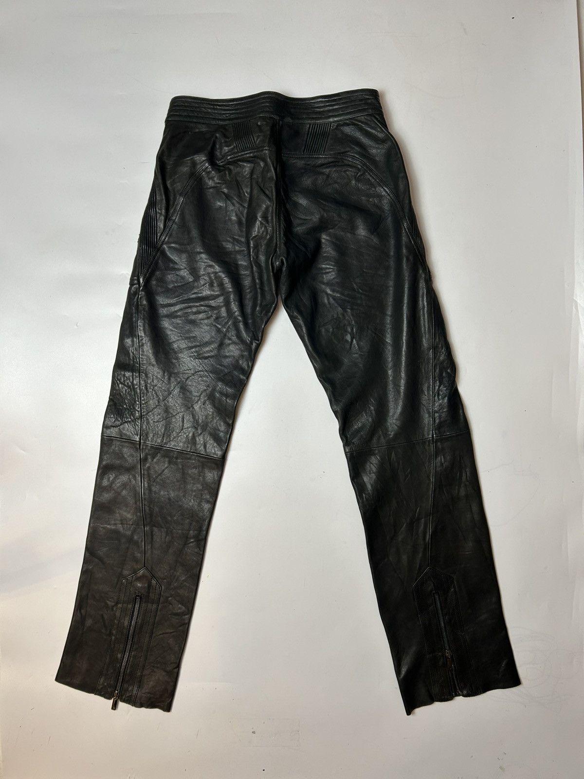 Emporio Armani × Genuine Leather EMPORIO ARMANI LEATHER PANT Size US 29 - 5 Thumbnail