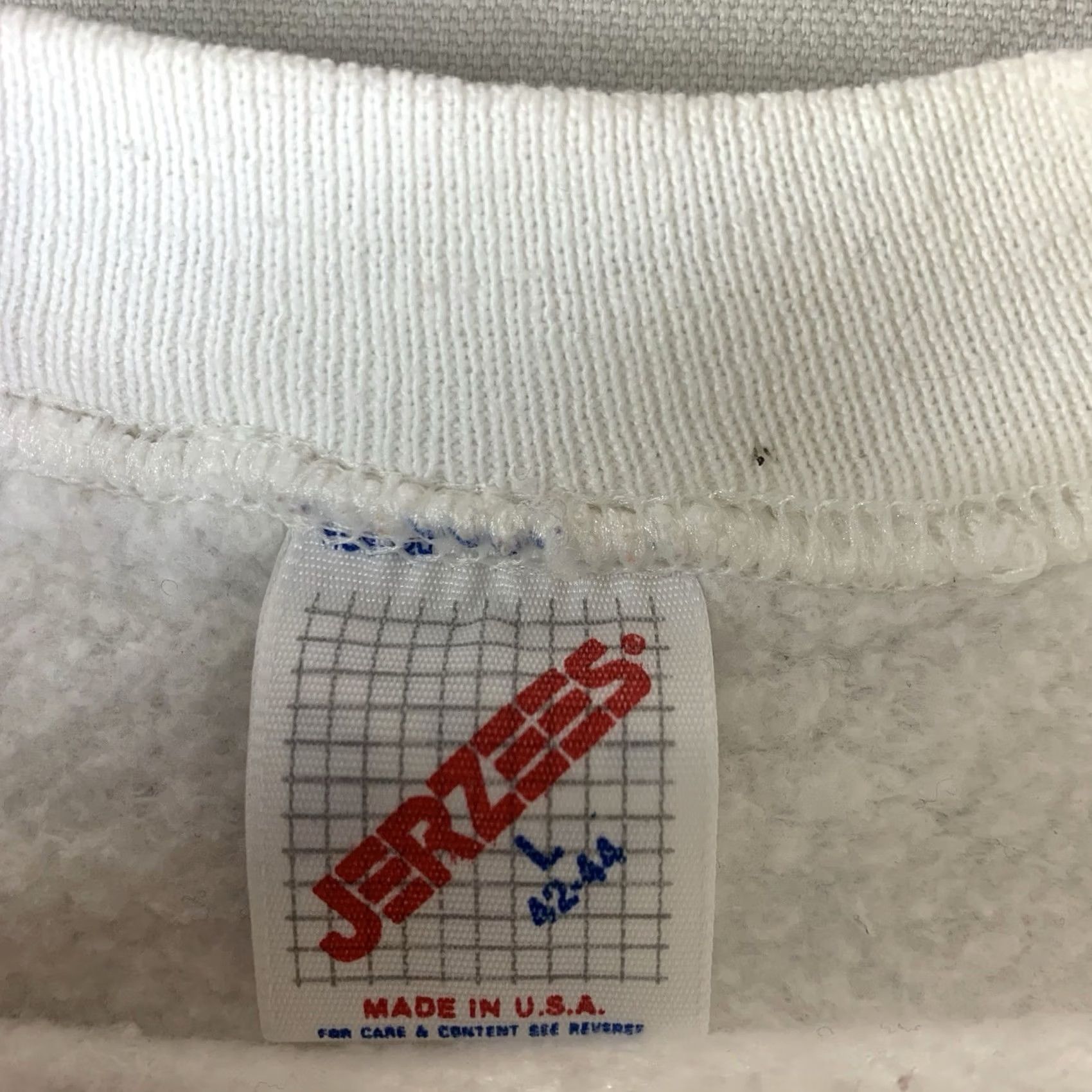 Hanes VINTAGE Hanes Seize The Day Sweatshirt Adult Large White Crewneck 90s Made in usa Size L / US 10 / IT 46 - 3 Thumbnail