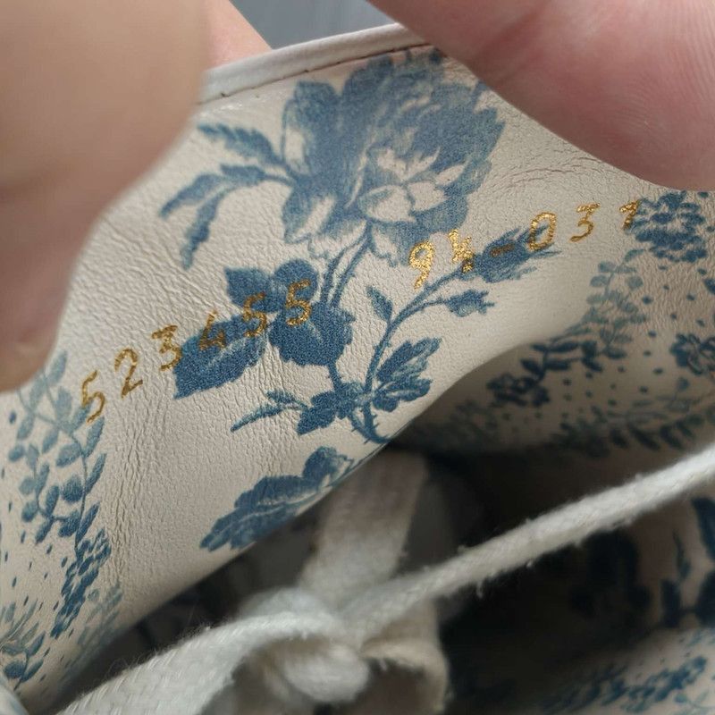 Gucci Gucci Ace Floral Print Sneakers Size US 10.5 / EU 43-44 - 3 Thumbnail