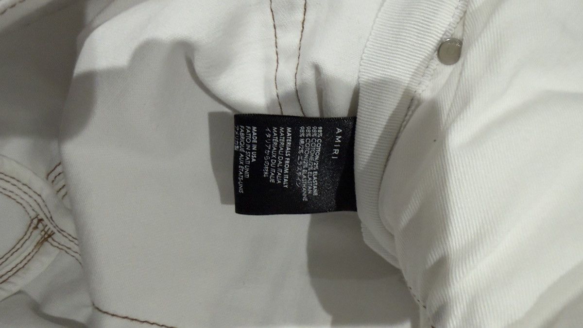 Amiri Amiri Trasher Jeans White SZ 38 Size US 38 / EU 54 - 6 Thumbnail
