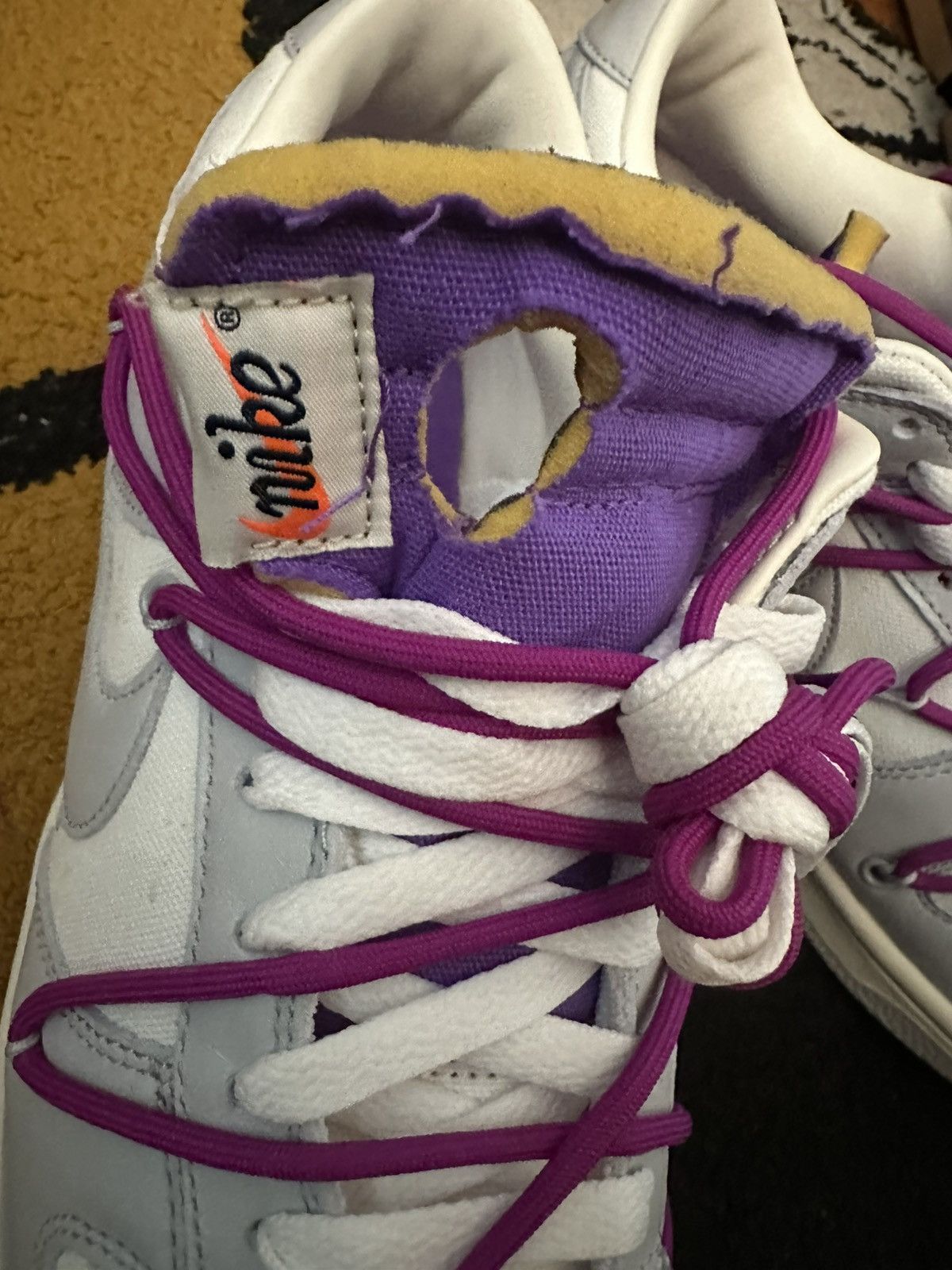 Nike × Off-White Off-White x Dunk Low ‘lot 28 of 50’ Size US 10.5 / EU 43-44 - 8 Thumbnail