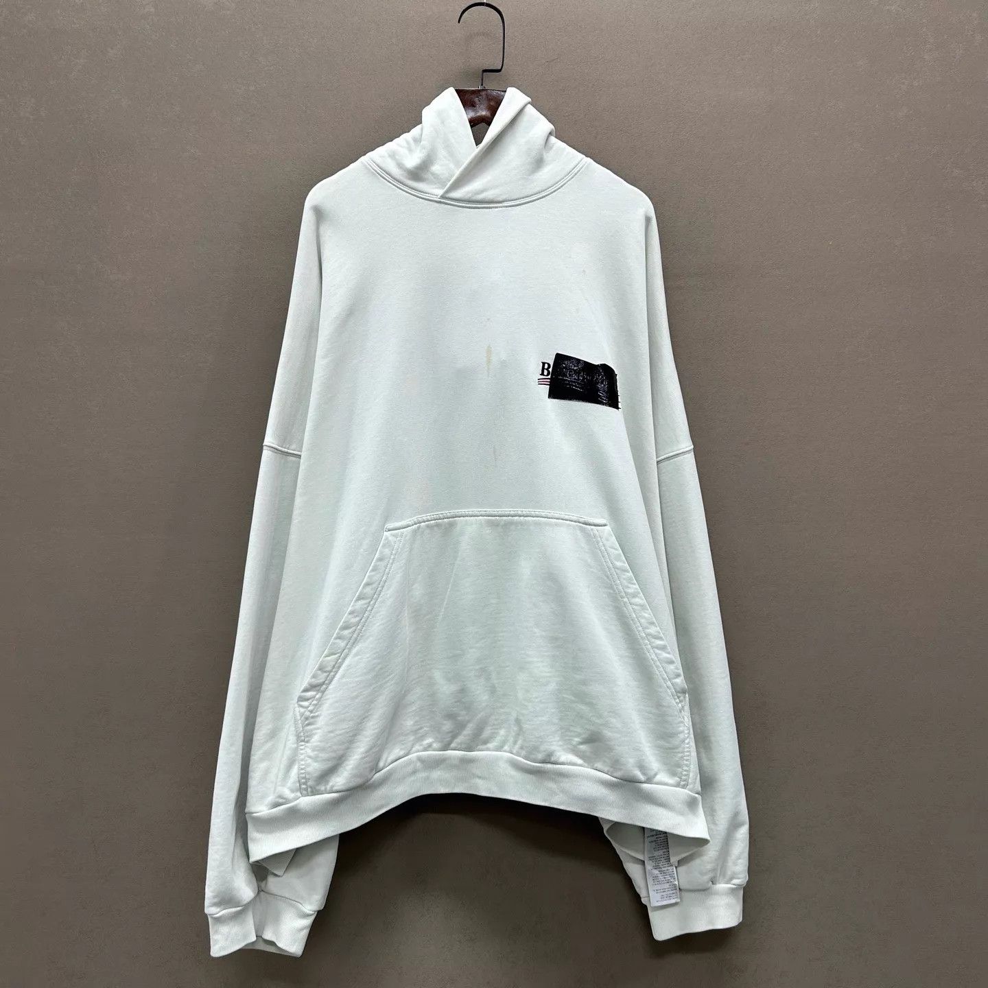 Balenciaga Balenciaga 98 New White Tape Coke Wave Hoodie 1 Size S / US 4 / IT 40 - 1 Thumbnail