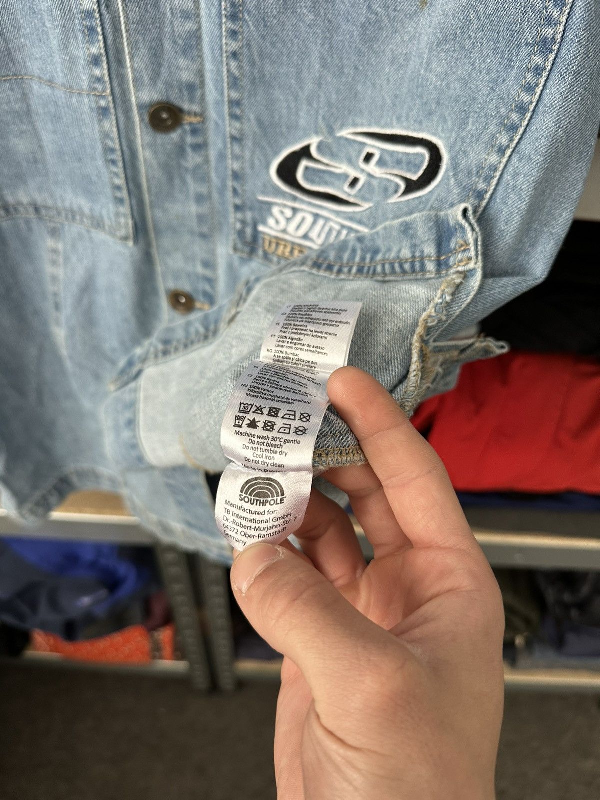 Southpole Vintage Y2K Southpole USA Jeans Blue Denim Button Up Shirt Size US M / EU 48-50 / 2 - 13 Thumbnail