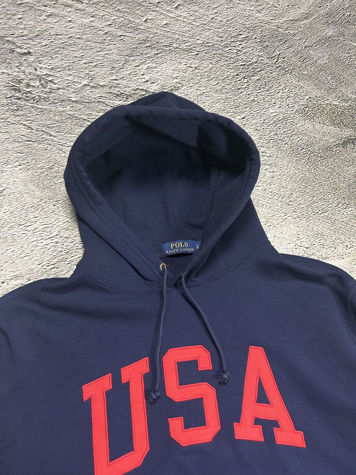 Polo Ralph Lauren Polo Ralph Lauren hoodie USA flag big logo navy Chief Keef Size US XL / EU 56 / 4 - 2 Thumbnail