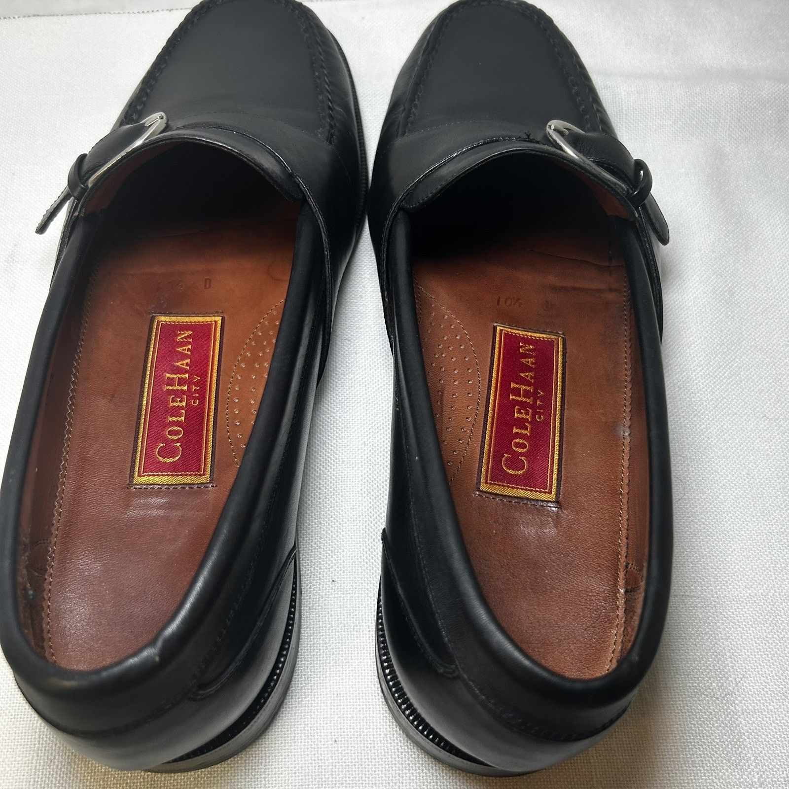 Cole Haan Cole Haan 10.5D Men’s Black Leather Dress Slip On Buckle Size US 10.5 / EU 43-44 - 7 Thumbnail