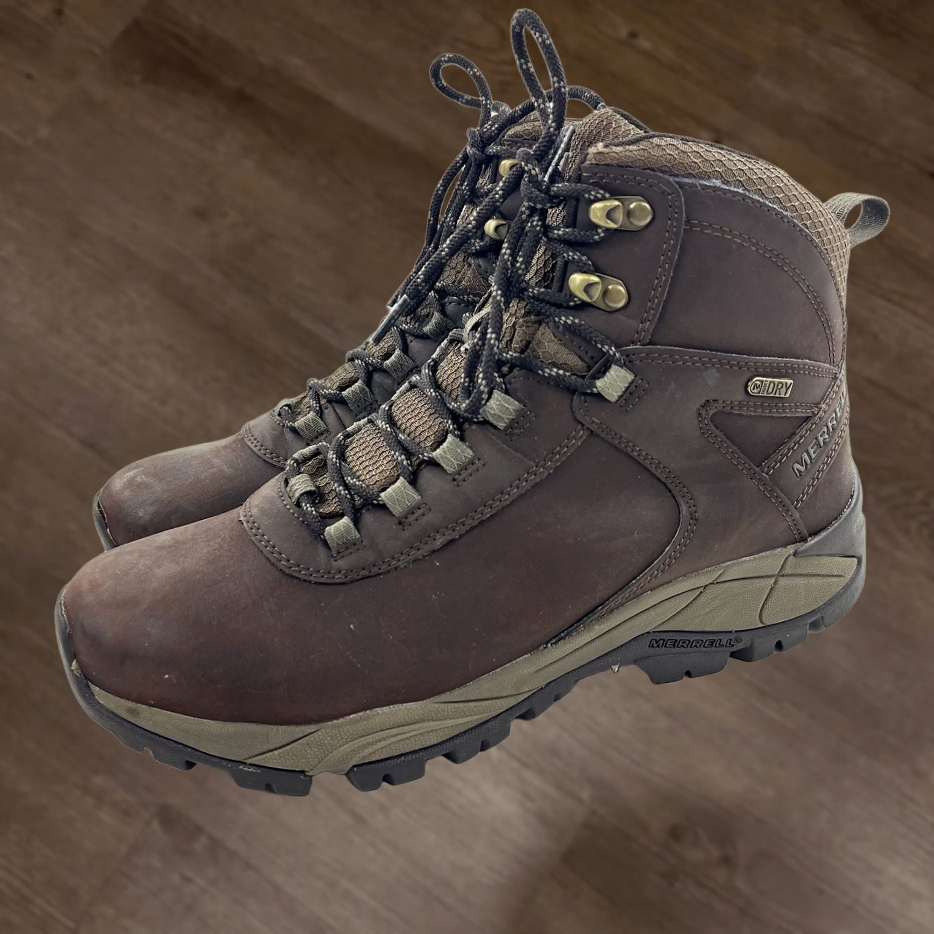 Merrell Merrell Boot Mens 13 Granite Gray Waterproof Suede 