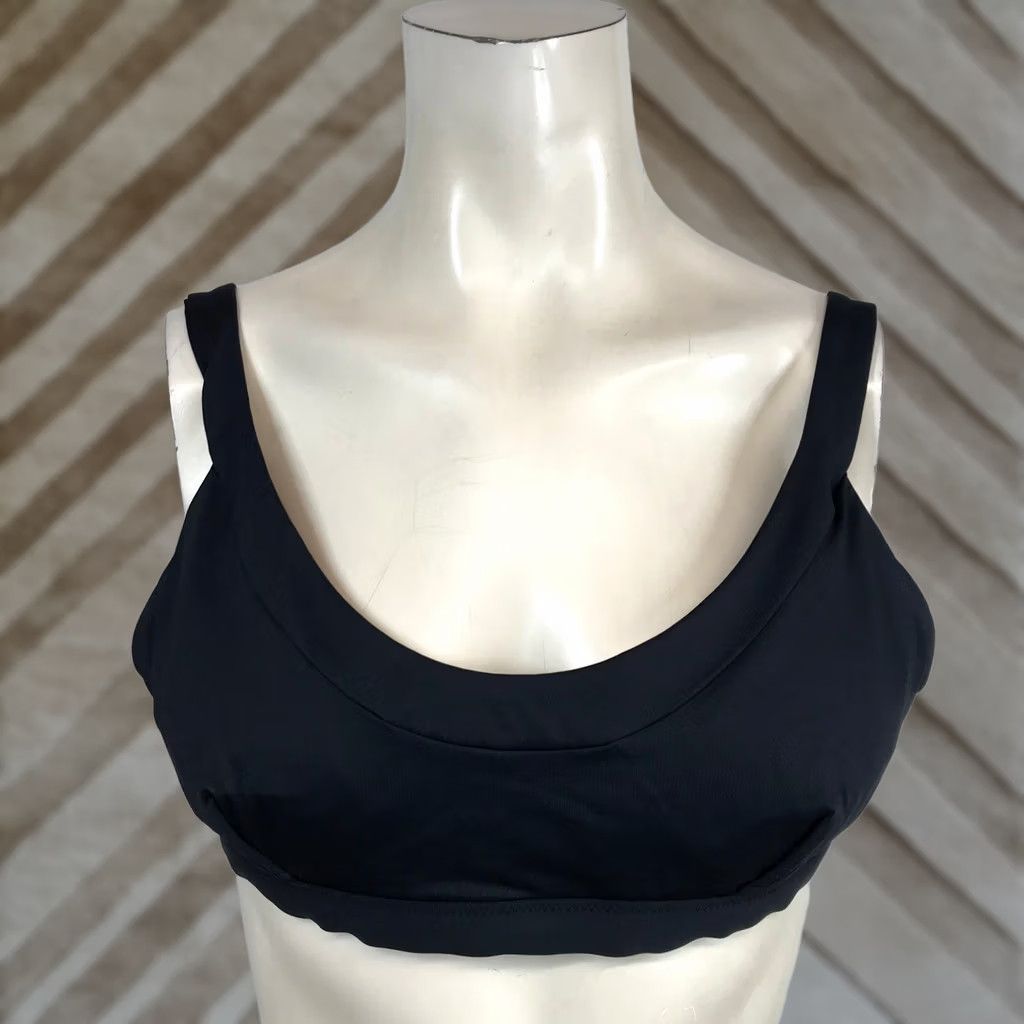 Prana prAna Womens Black Scoop Neck Adjustable Strap Bikini Top Size Large Size L / US 10 / IT 46 - 1 Thumbnail
