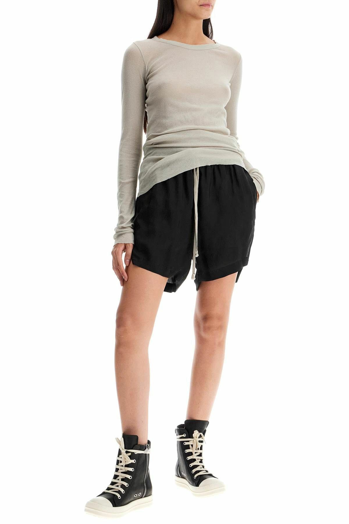 Rick Owens o1y0126 Crewneck T-Shirt in Light Gray Size M / US 6-8 / IT 42-44 - 5 Thumbnail