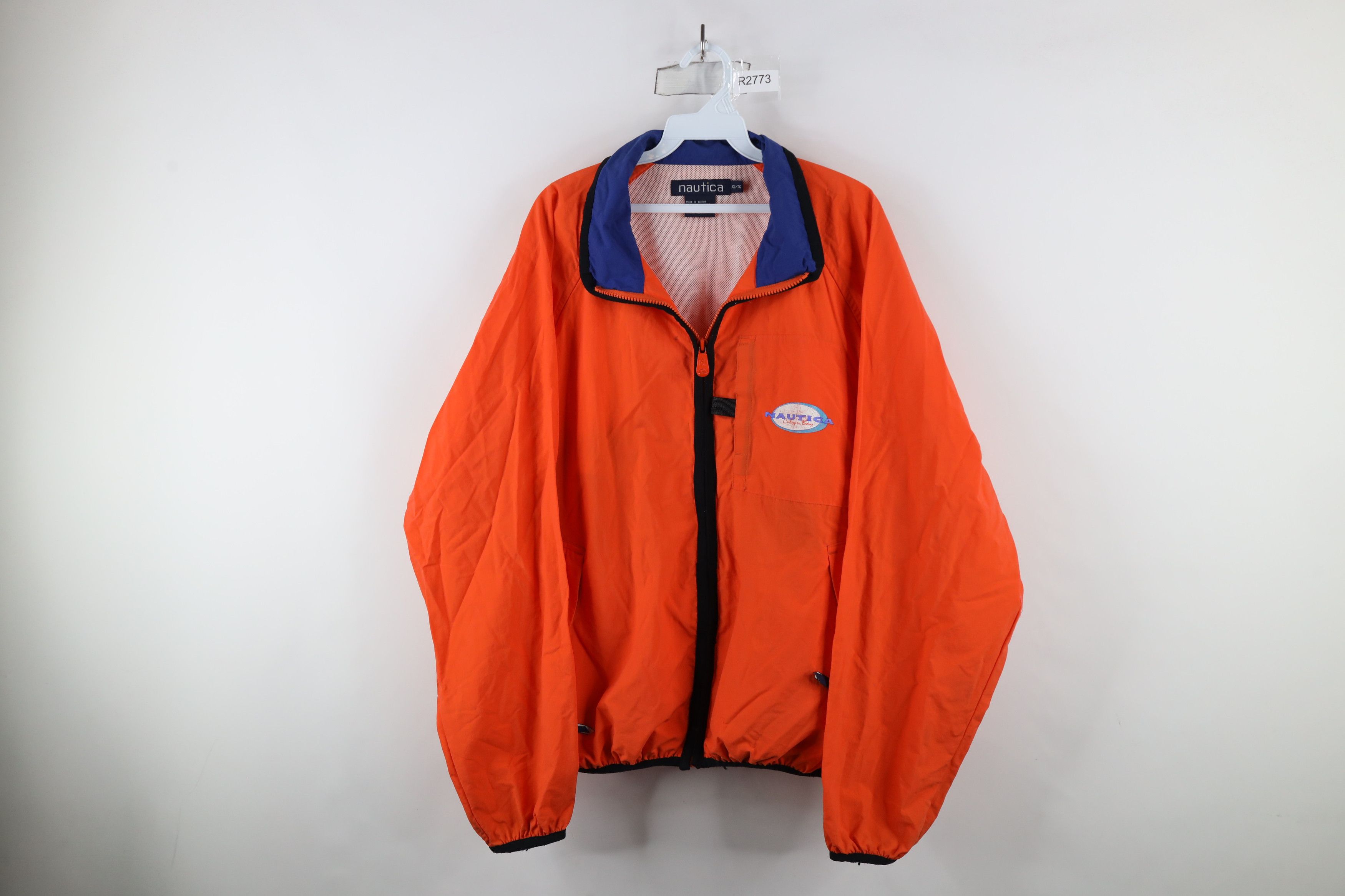 Nautica × Vintage Vintage 90s Nautica Calypso Bay Spell Out Windbreaker Jacket Size US XL / EU 56 / 4 - 1 Thumbnail