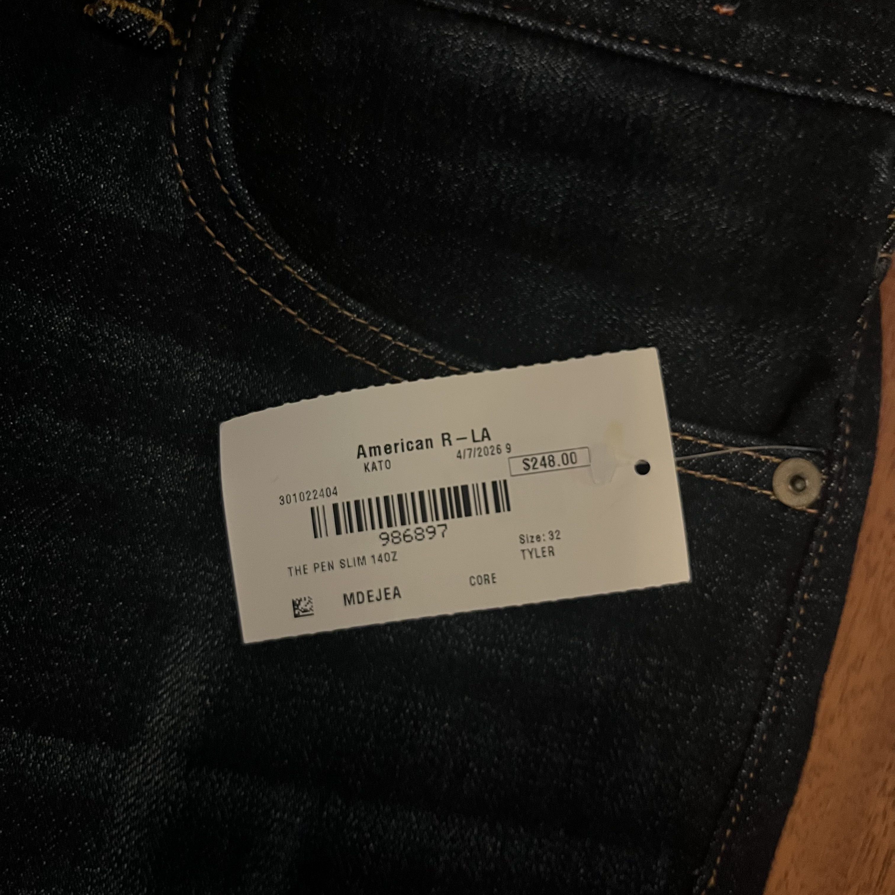 Hiroshi Kato Hiroshi Kato Pen Slim Jeans Indigo 14oz Stretch Selvedge 32 Size US 32 / EU 48 - 9 Thumbnail