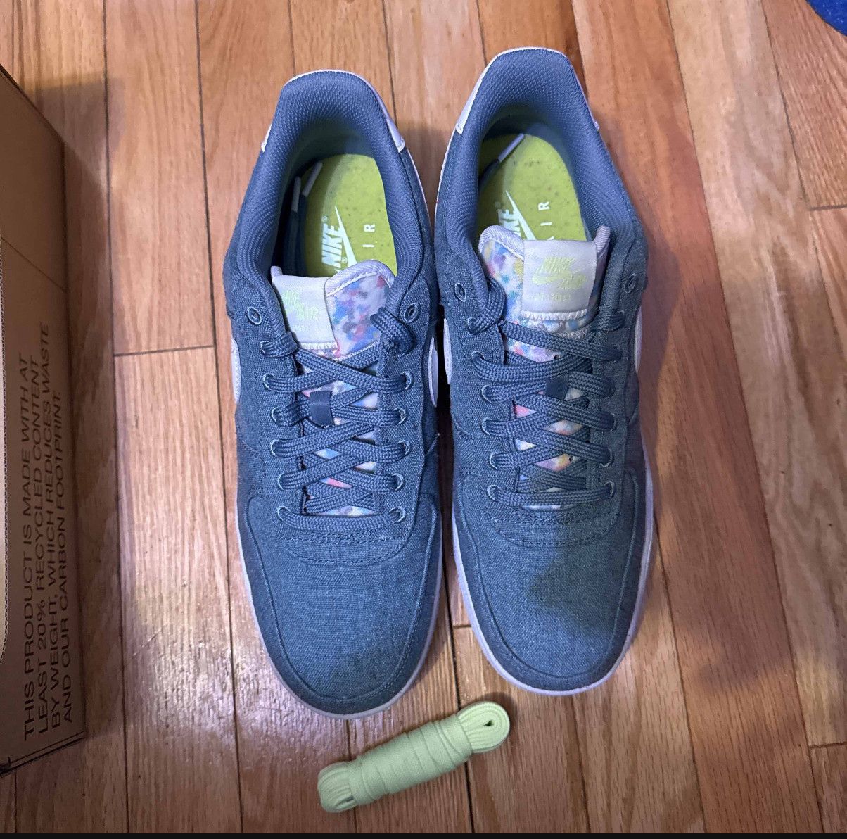 Nike nike air force 1 reycycled canvas pack 0zone blue Size US 10 / EU 43 - 3 Thumbnail