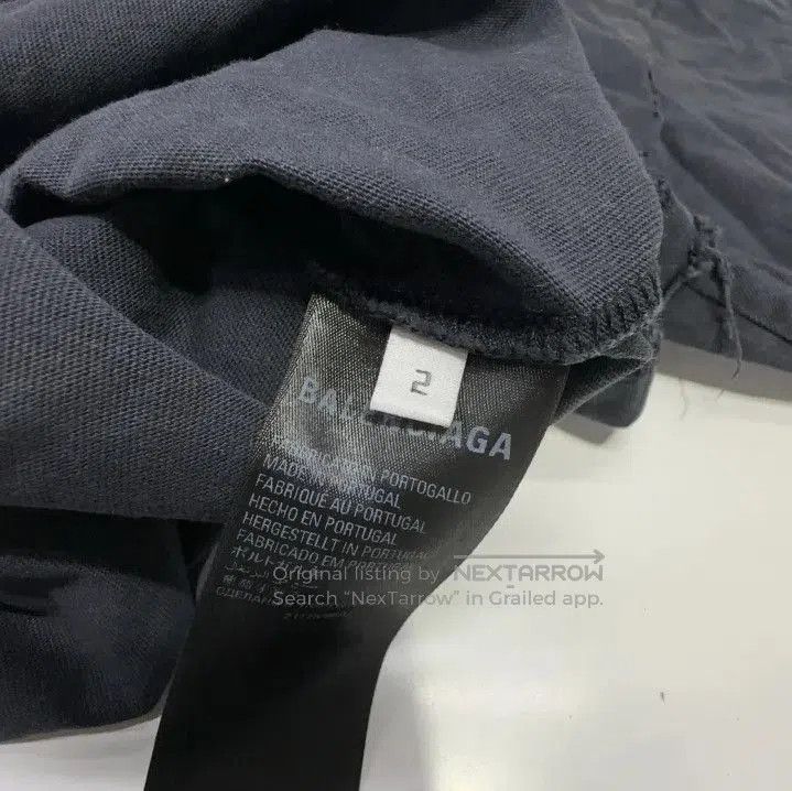 Balenciaga Balenciaga Repaired Series Black Distressed Tee. Size US M / EU 48-50 / 2 - 3 Thumbnail