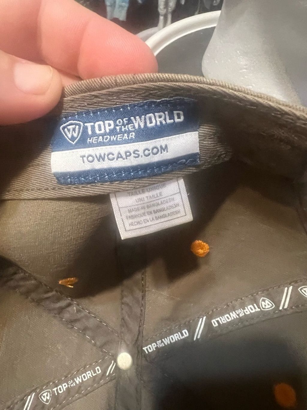 Top Of The World Unisex Top of the World Hat One Size Khaki/Orange Size ONE SIZE - 8 Thumbnail