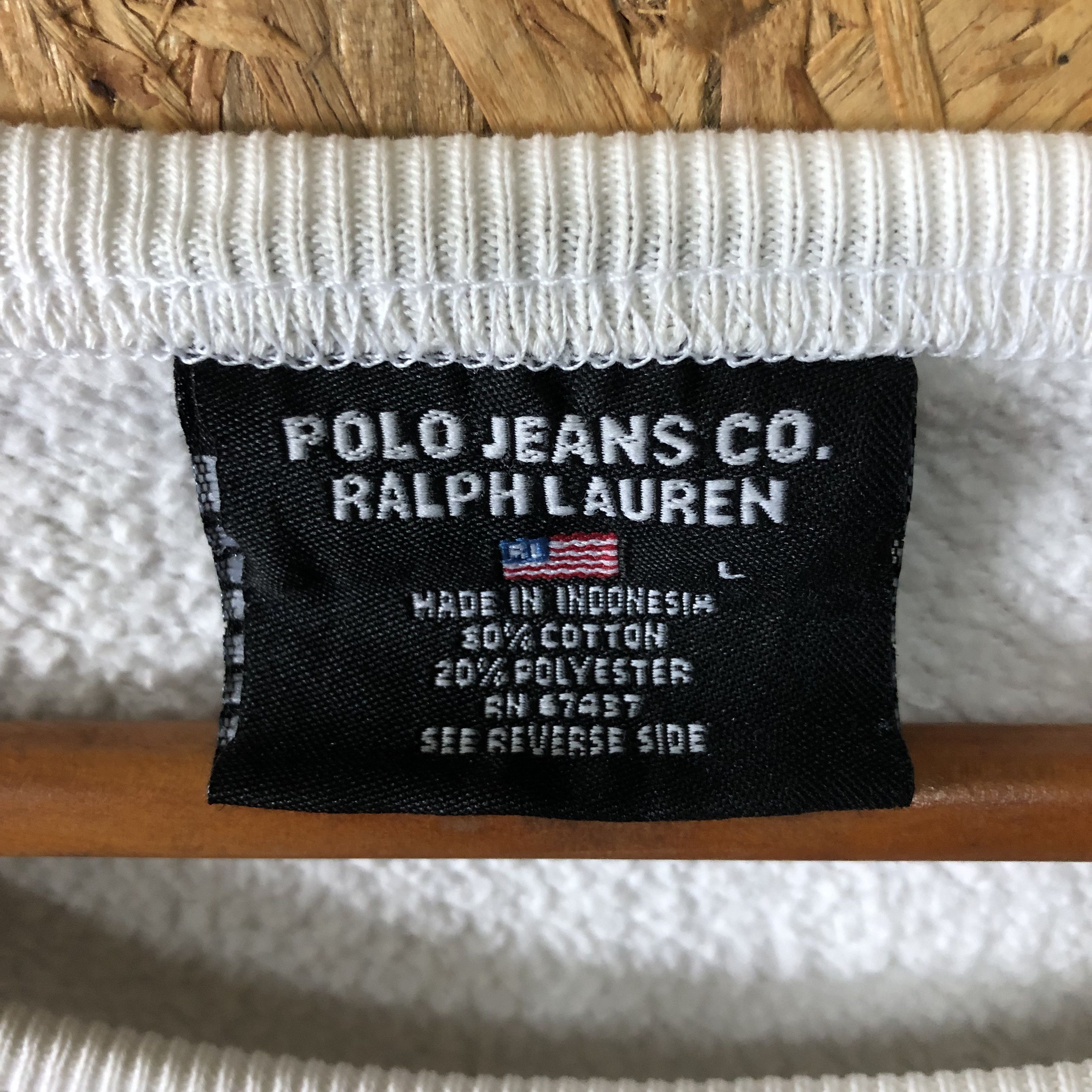 Polo Ralph Lauren Vintage Ralph Lauren Polo Jeans Company Sweatshirt Size L Size US L / EU 52-54 / 3 - 4 Thumbnail