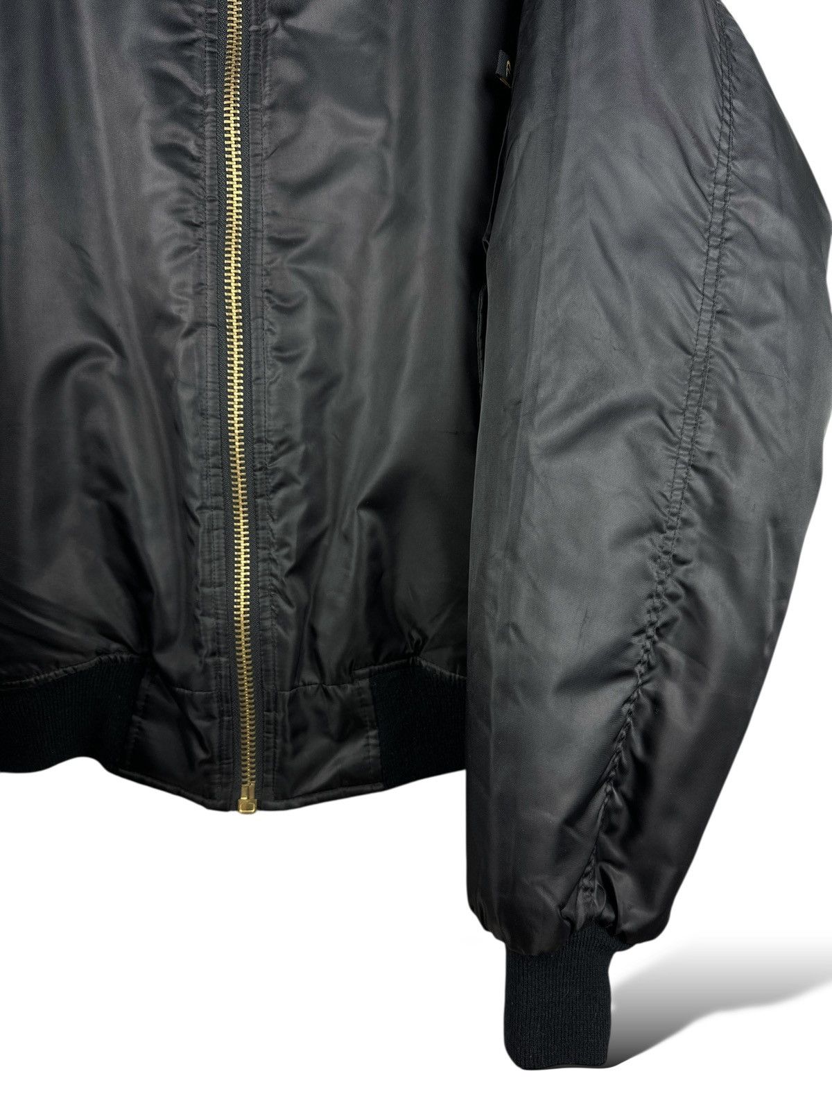 Vintage Vintage MA-1 Flyers Intermediate Men’s Bomber Jacket Black Size US XXL / EU 58 / 5 - 5 Thumbnail