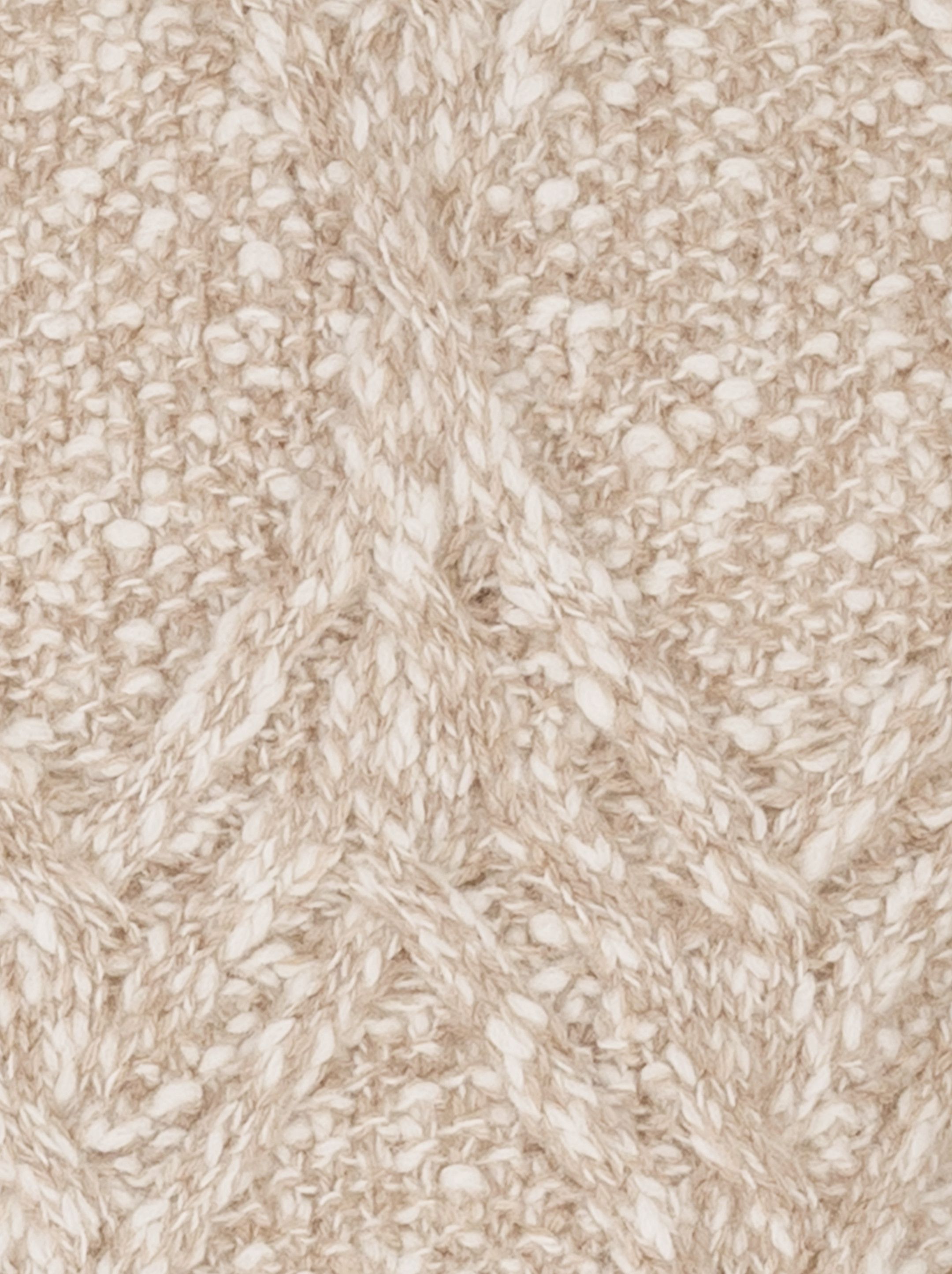 Loro Piana o1w1db10724 Khitan knitted Crew Neck Sweater in Beige Size US S / EU 44-46 / 1 - 5 Thumbnail
