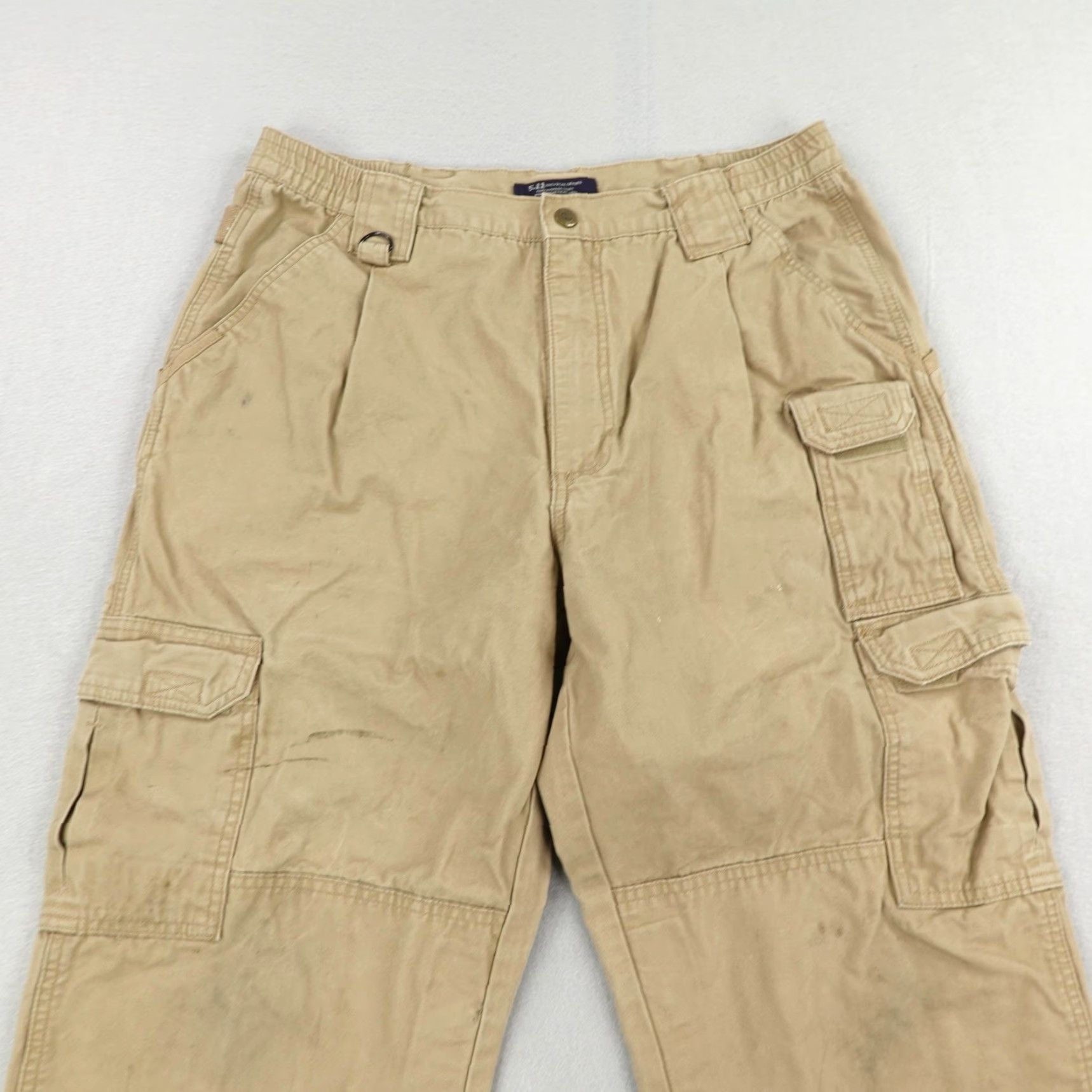 Vintage 5.11 Tactical Pants Mens 34x32 Khaki Beige Cotton Canvas Utility Work Outdoors Size US 34 / EU 50 - 2 Thumbnail