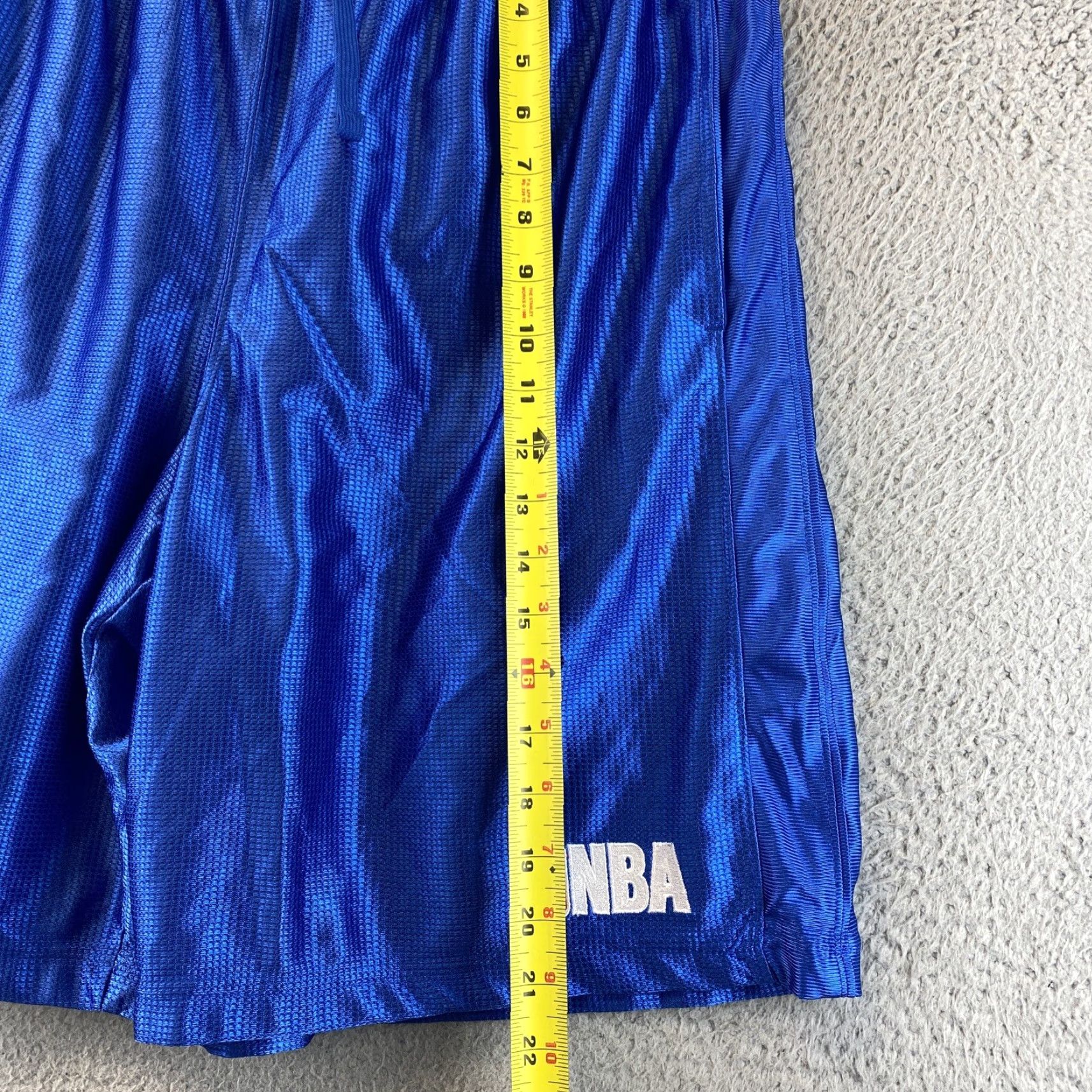 NBA NBA Mens Blue High Rise Elastic Waist Basketball Athletic Shorts Size L /84-64 Size US 33 - 6 Thumbnail