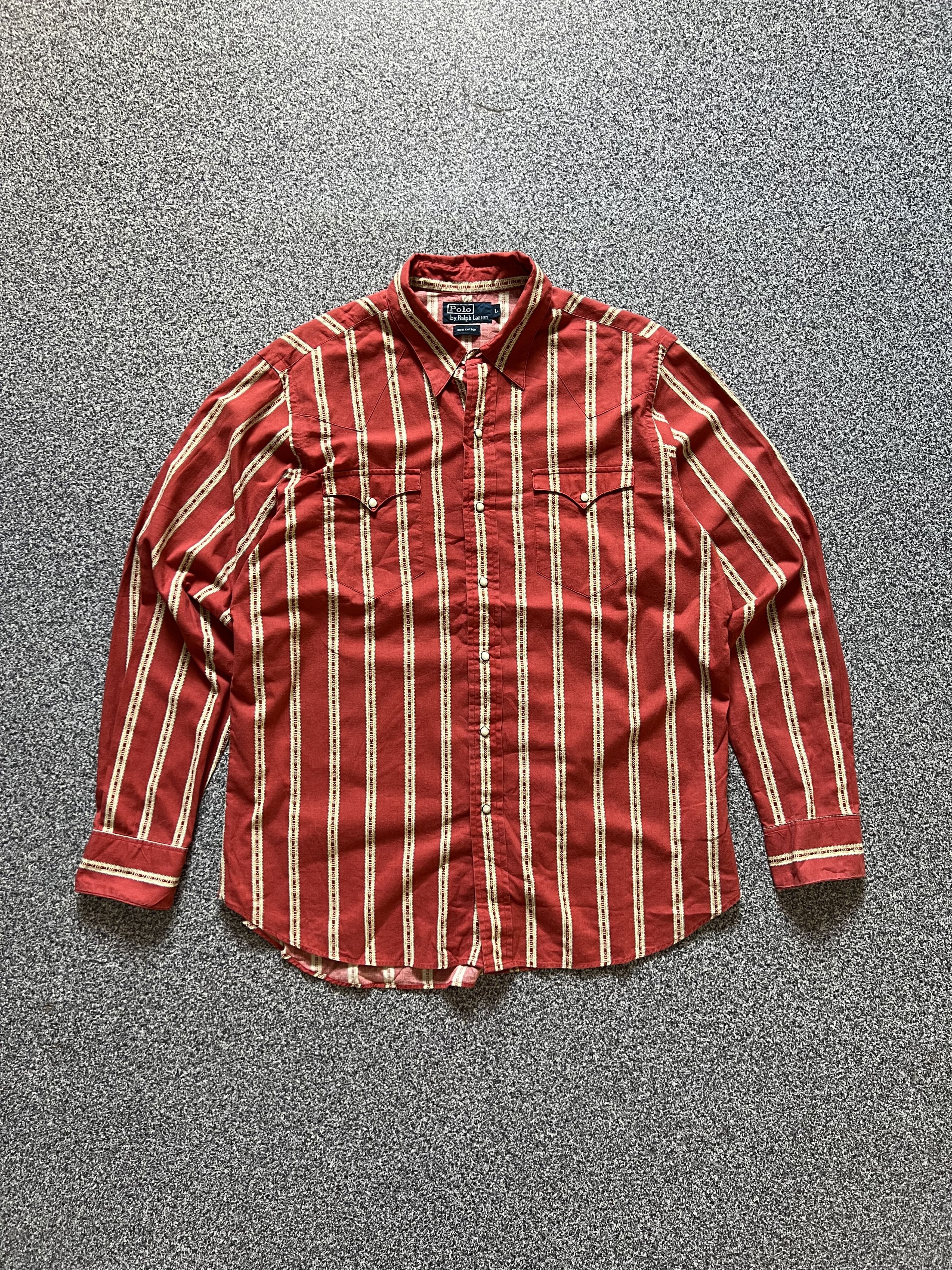 Polo Ralph Lauren × Vintage Western stripe 90s Polo Ralph Lauren 