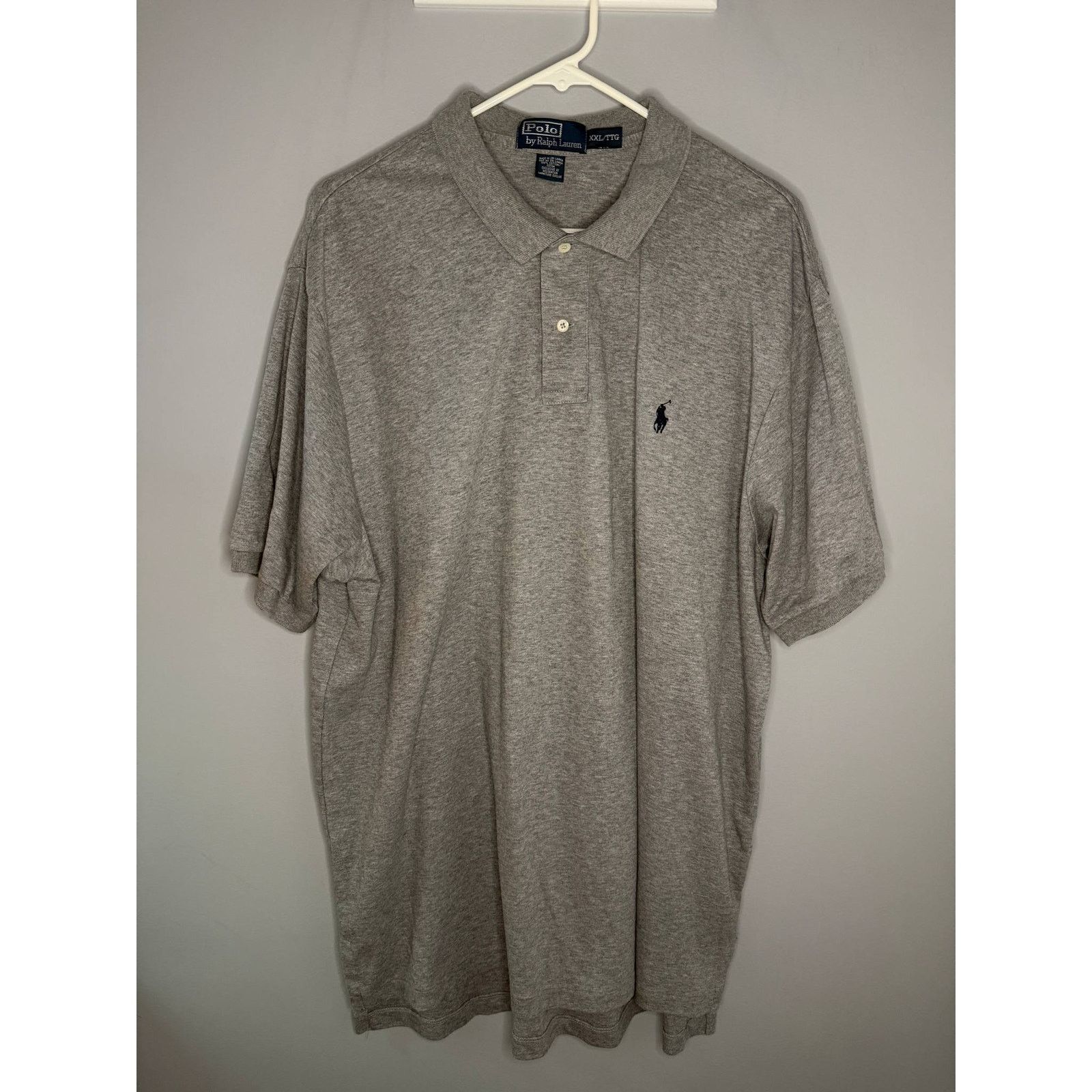 Polo Ralph Lauren POLO Ralph Lauren Classic Fit Cotton Polo Gray Men's XXL Size US XXL / EU 58 / 5 - 3 Thumbnail