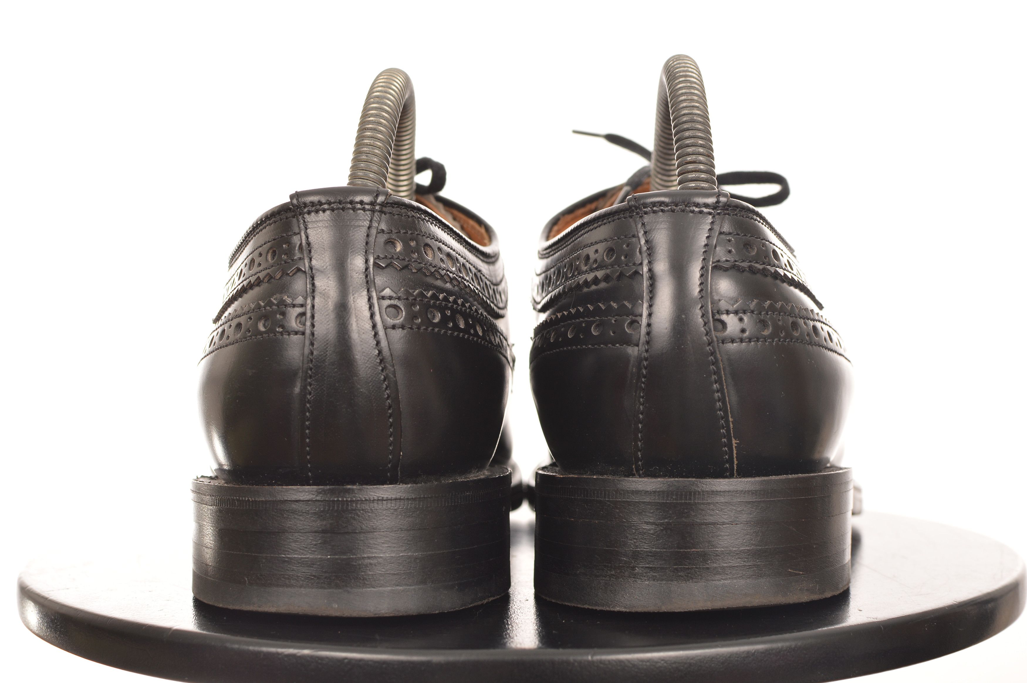 Loake DDP Loake 803B Black Leather Brogue Lace Up Shoes Size US 9 / EU 42 - 5 Thumbnail