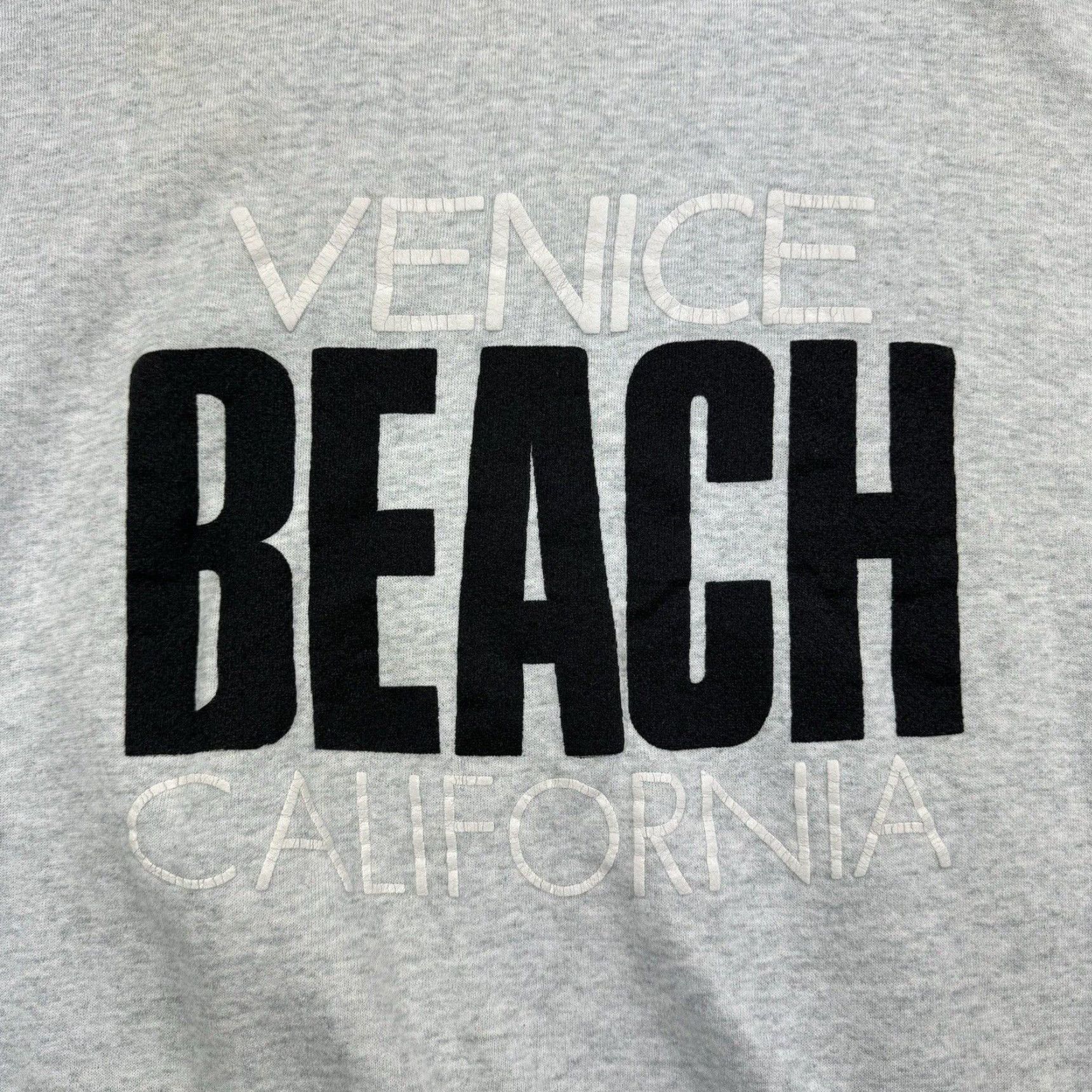 Fruit Of The Loom VINTAGE Fruit of the Loom Sweatshirt Shirt Men XL Gray 90s Venice Beach Pullover Crewneck Size US XL / EU 56 / 4 - 2 Thumbnail