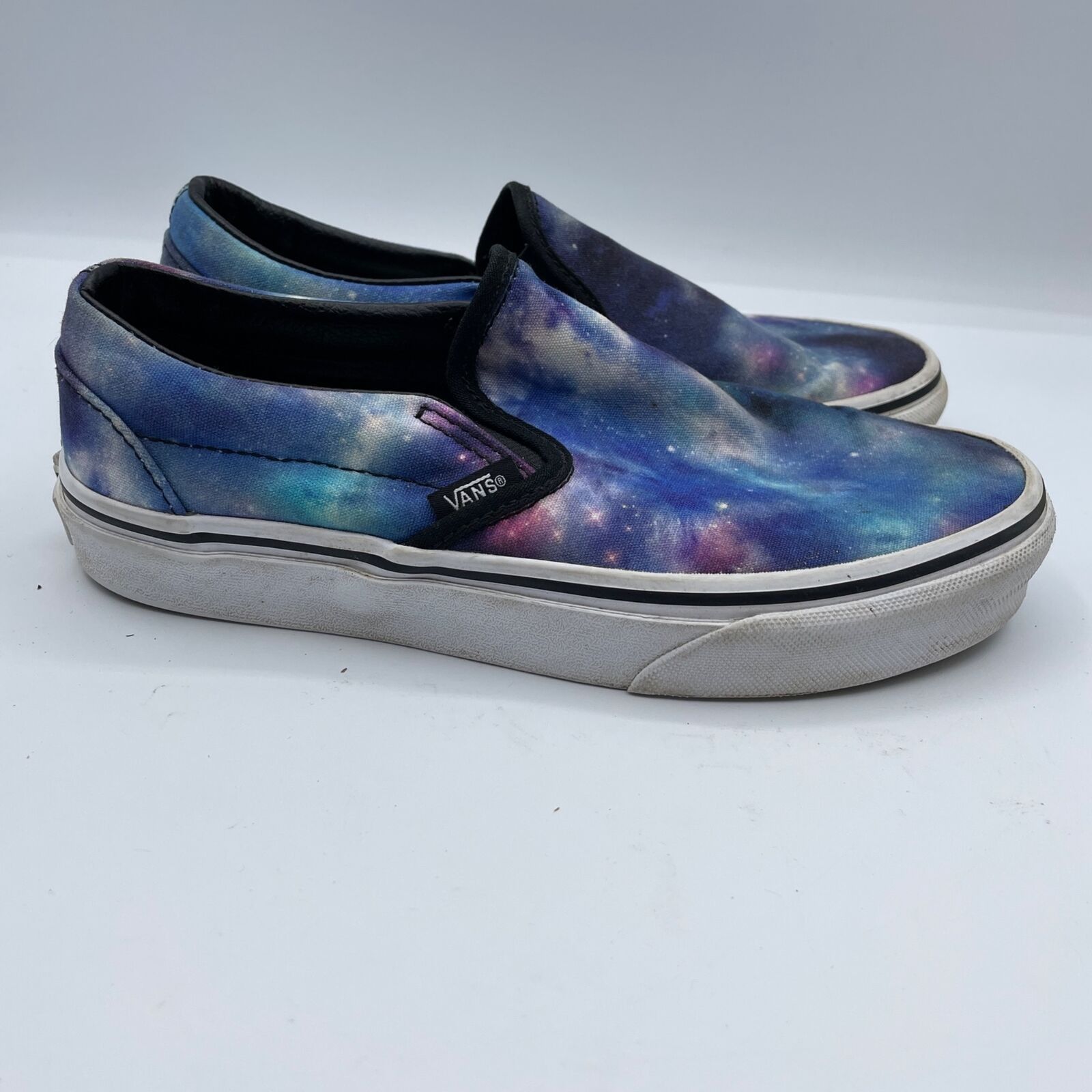 Vans Vans Classic Slip On Shoes Low Galaxy Blue White Mens 4.5 Size US 4.5 / IT 34.5 - 6 Thumbnail
