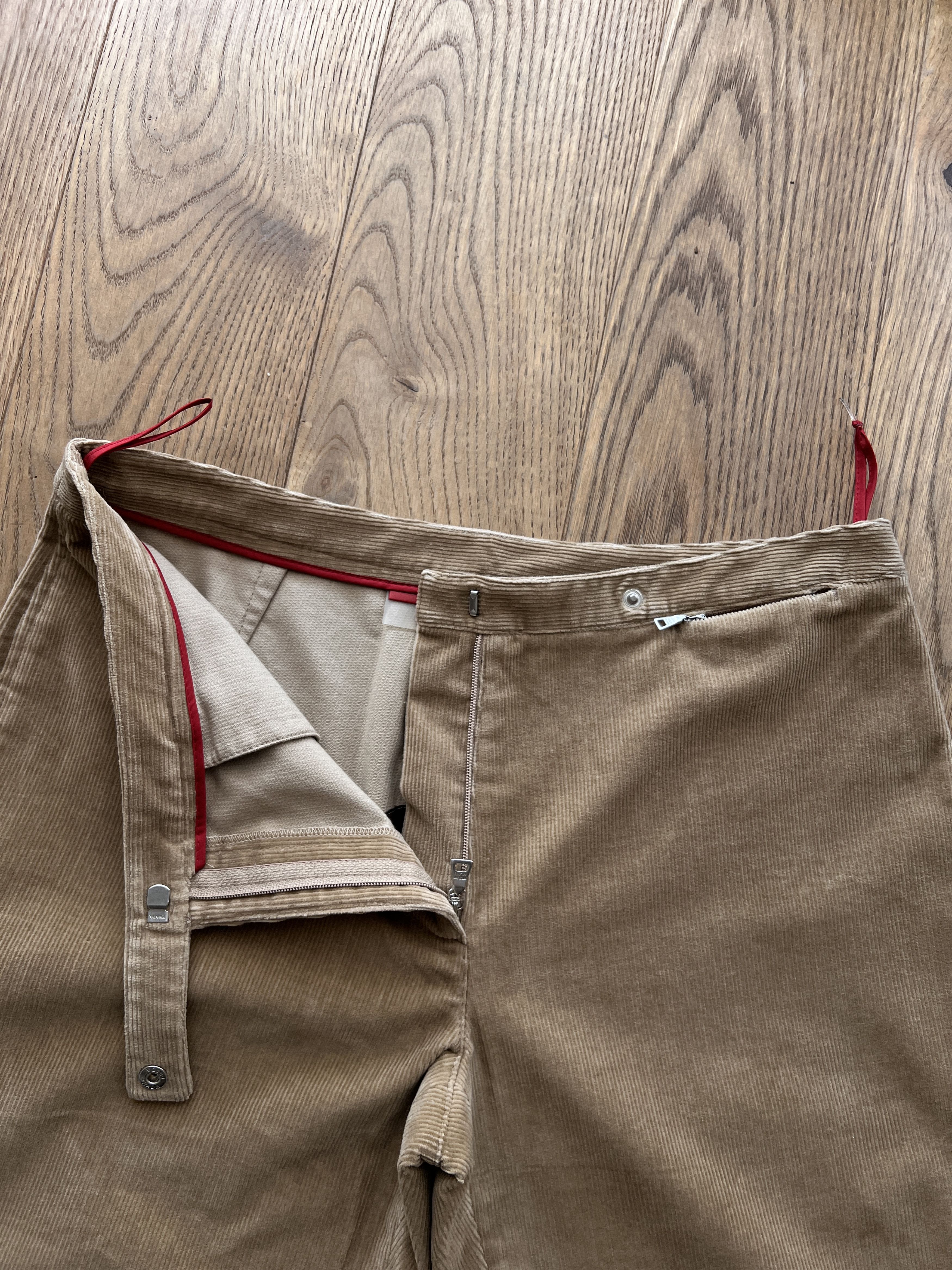 Prada Prada VTG 2000s corduroy bootcut flared pants luxury red tab Size US 31 - 16 Thumbnail