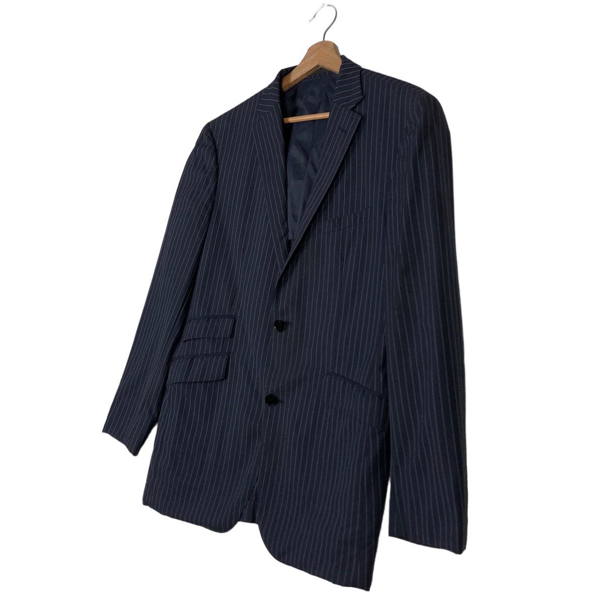 Burberry 🔥Vintage Burberry Black Label Double Breast Striped Jacket Size US M / EU 48-50 / 2 - 2 Thumbnail