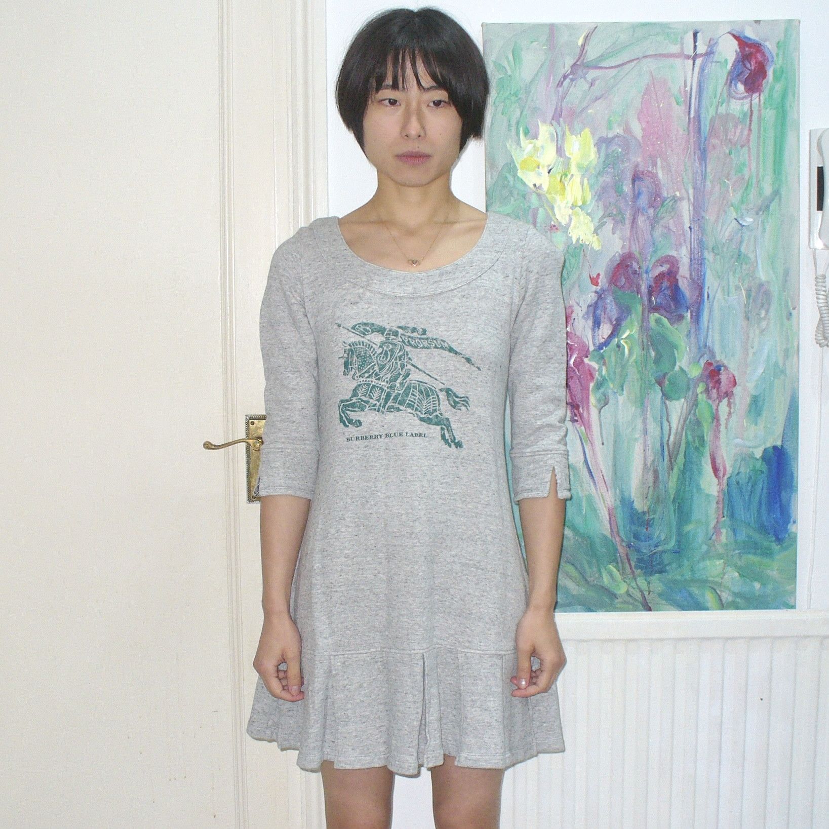 Burberry Burberry Blue Label grey dress Size M / US 6-8 / IT 42-44 - 1 Thumbnail
