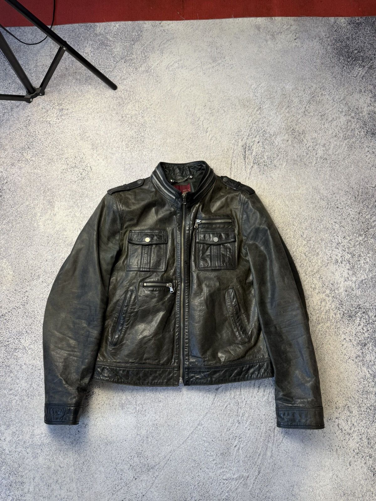 Leather Crazy True Vintage Cycle Rider Leather Jacket Biker Rare Y2K Size US L / EU 52-54 / 3 - 20 Thumbnail