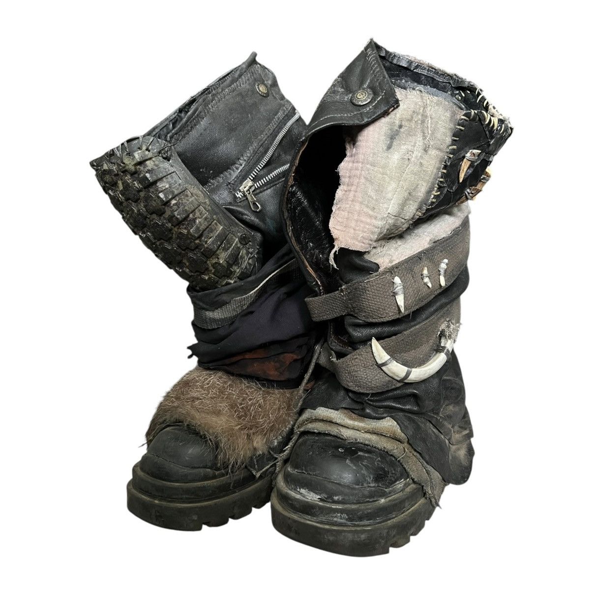 Pre-owned Grailed Craft Collabo Apocalyptic Boots V1 In Black