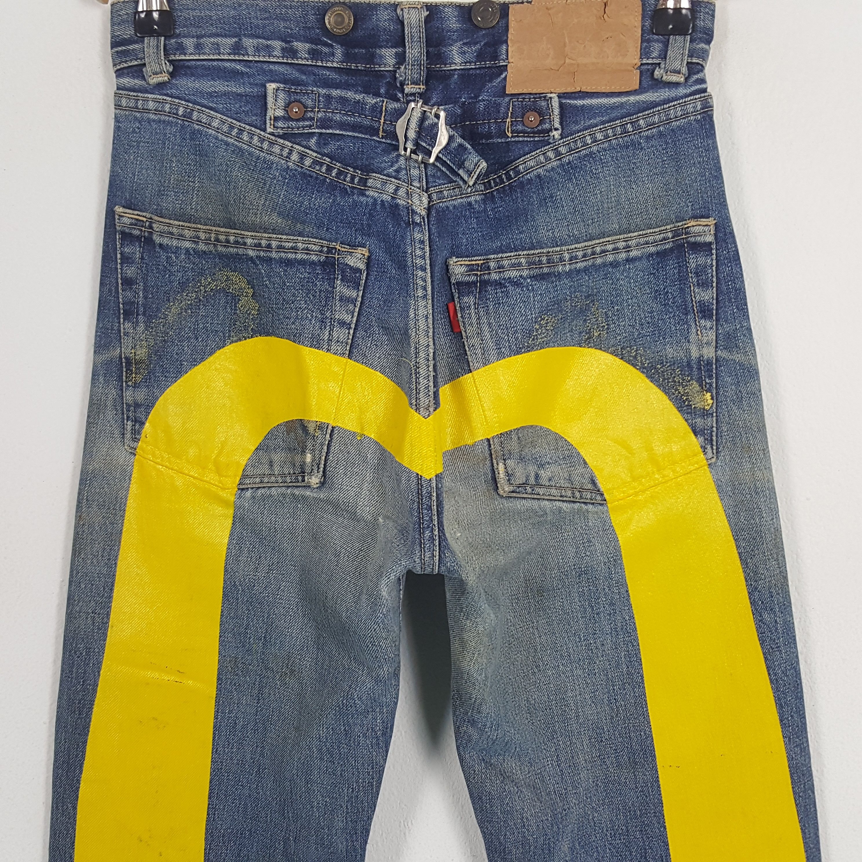 Japanese Brand × Vintage Vintage Evisu Japan Selvedge Daicock Custom Art Denim Jeans Size US 26 / EU 42 - 2 Thumbnail