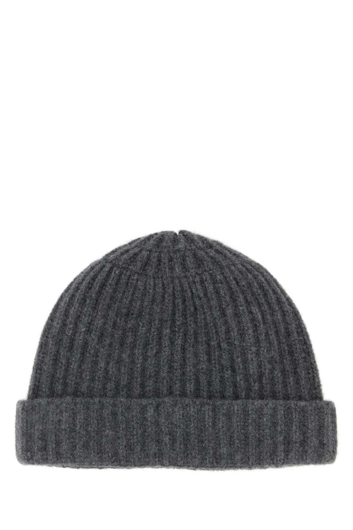 Maison Margiela Dark Grey Wool Beanie Hat Size ONE SIZE - 1 Thumbnail