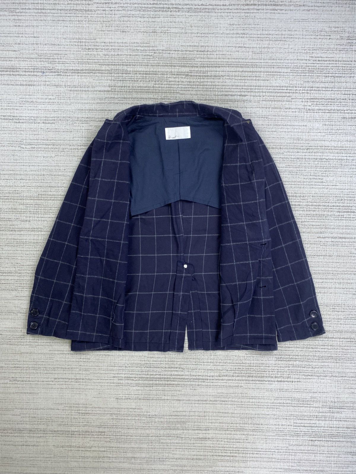 Issey Miyake × Ne-Net × Vintage Vintage Ne-Net By Issey Miyake Checked Blazer Jacket Size S / US 4 / IT 40 - 5 Thumbnail