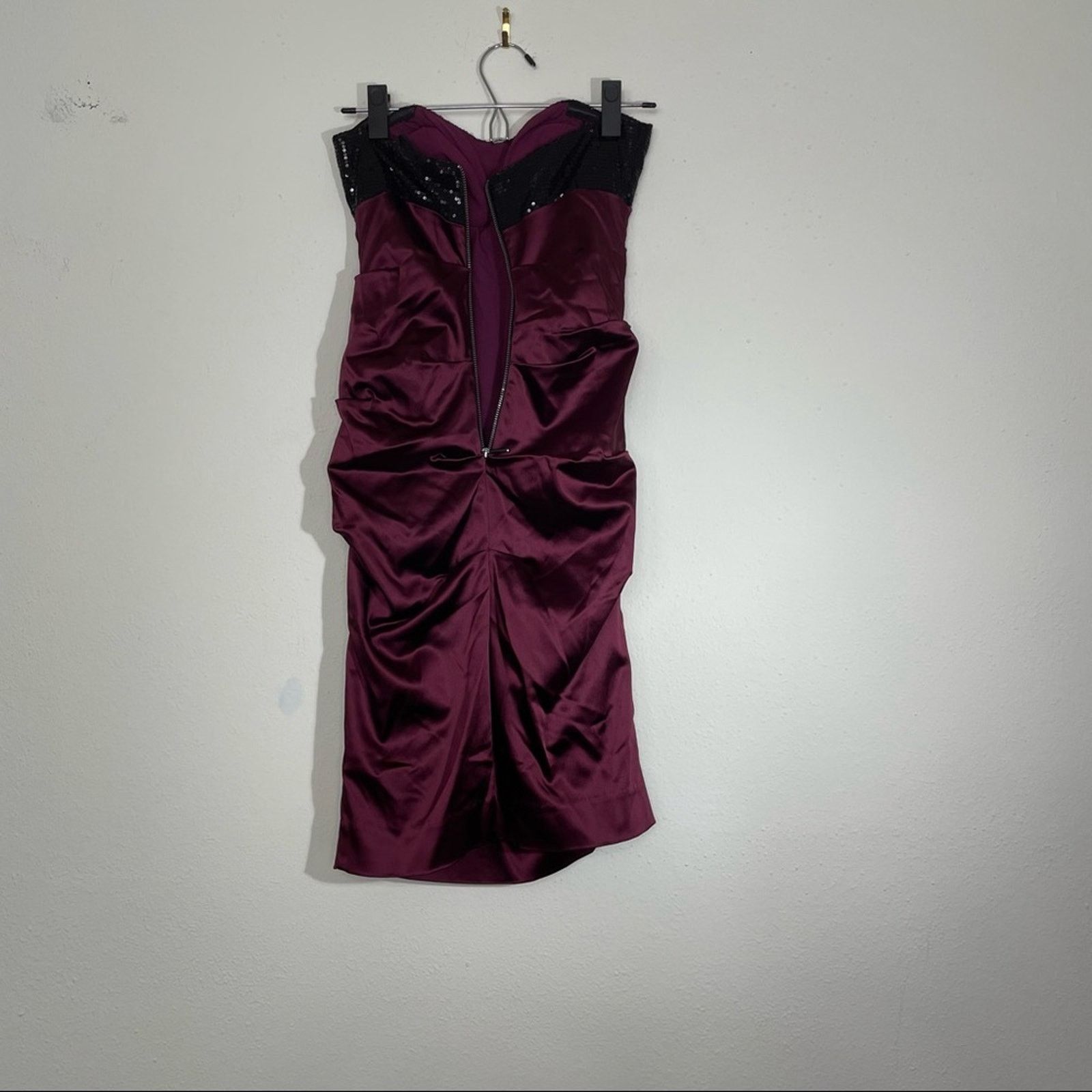 nicole miller burgundy dress Nicole Miller main image 1