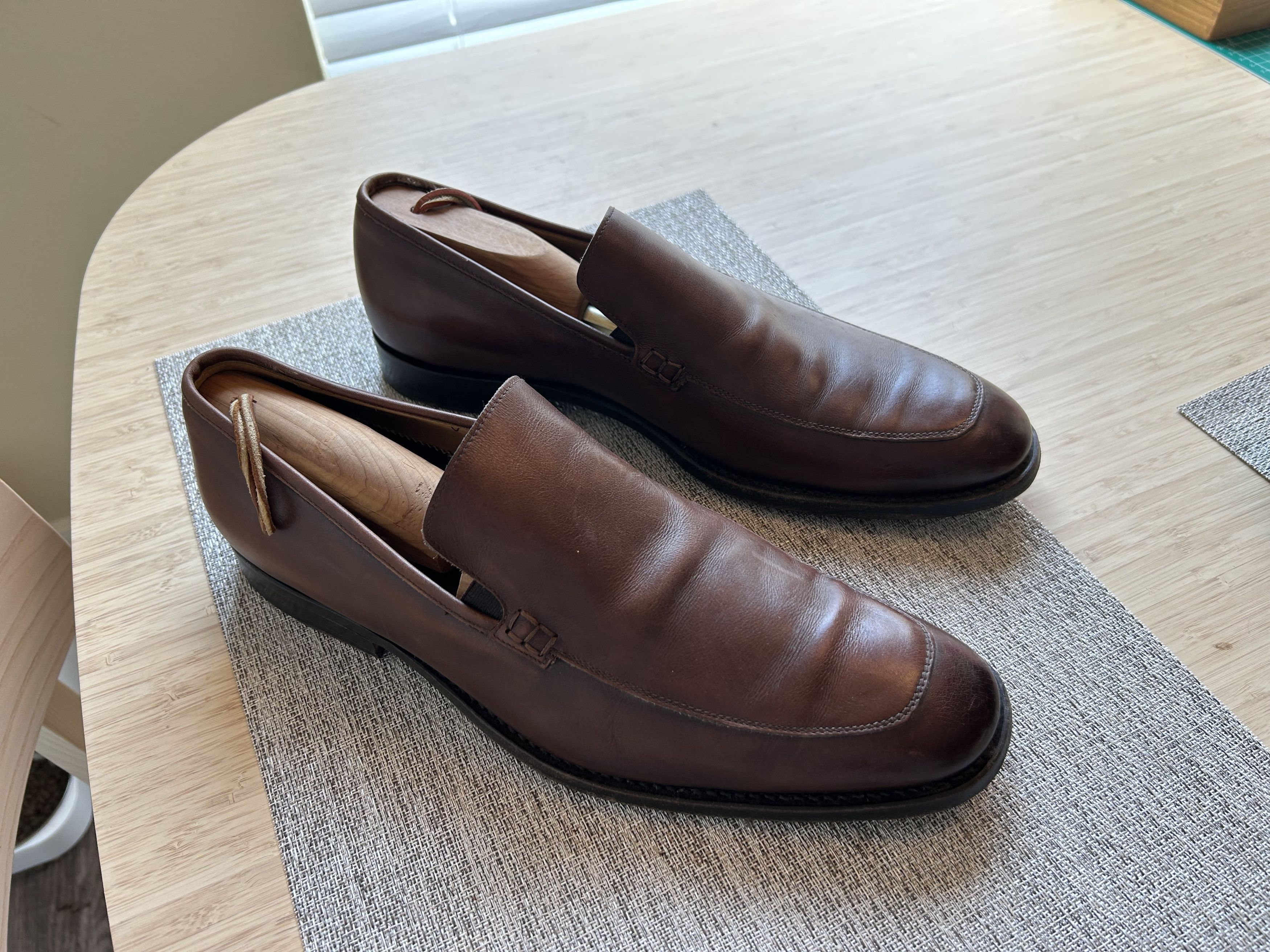 Other Varda Italian Leather Slip On Loafers Size US 11 / EU 44 - 1 Thumbnail