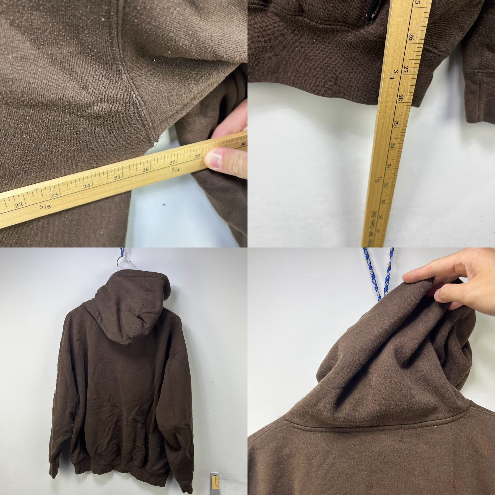 Vintage VINTAGE Sapphire Lounge Hoodie XL Men Brown Cotton Fleece Hooded Long Sleeve Winter Fall Spring Size US XL / EU 56 / 4 - 8 Thumbnail