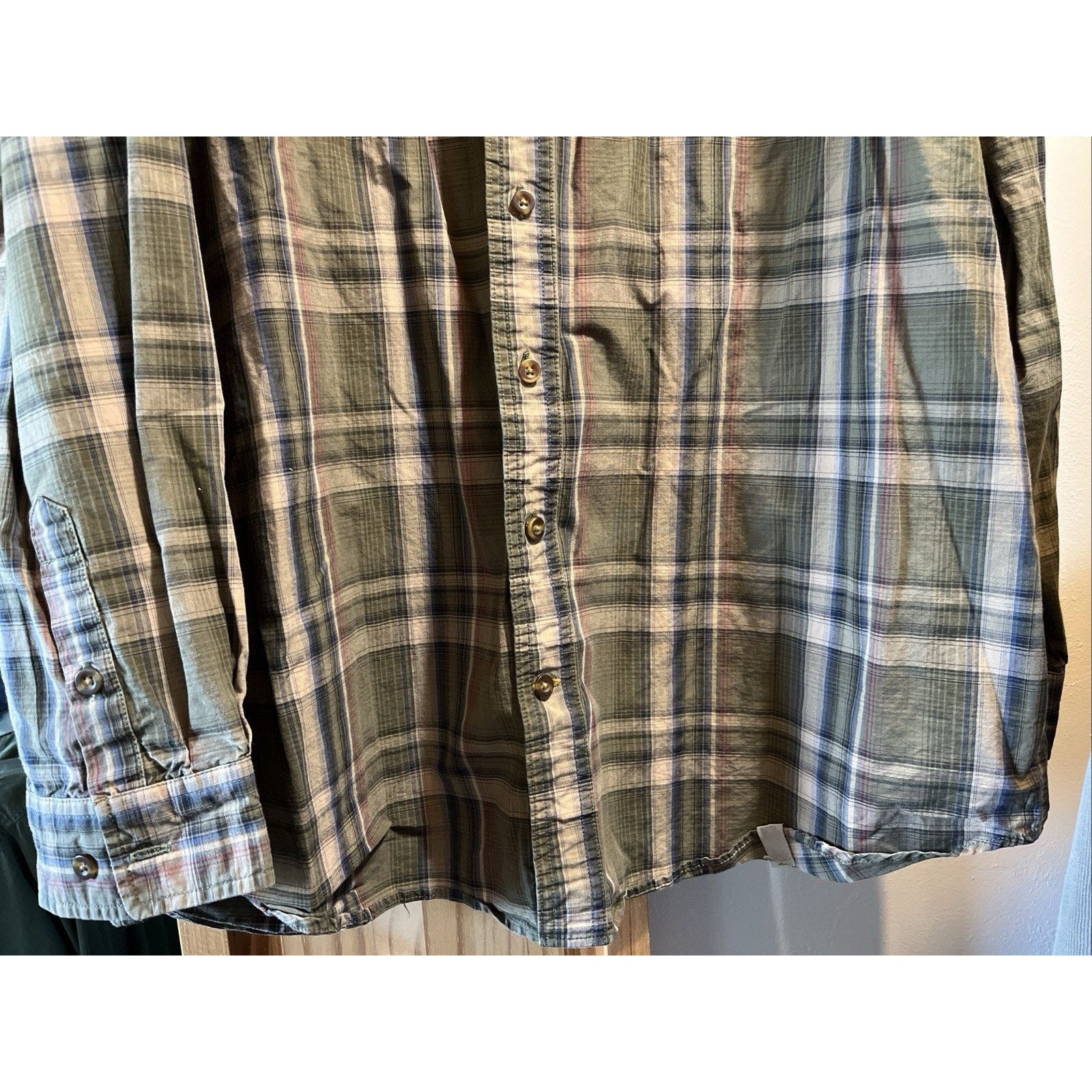 Carhartt Carhartt Shirt Men's XXLT Green Plaid Outdoor Relaxed Button Size US XXL / EU 58 / 5 - 7 Thumbnail