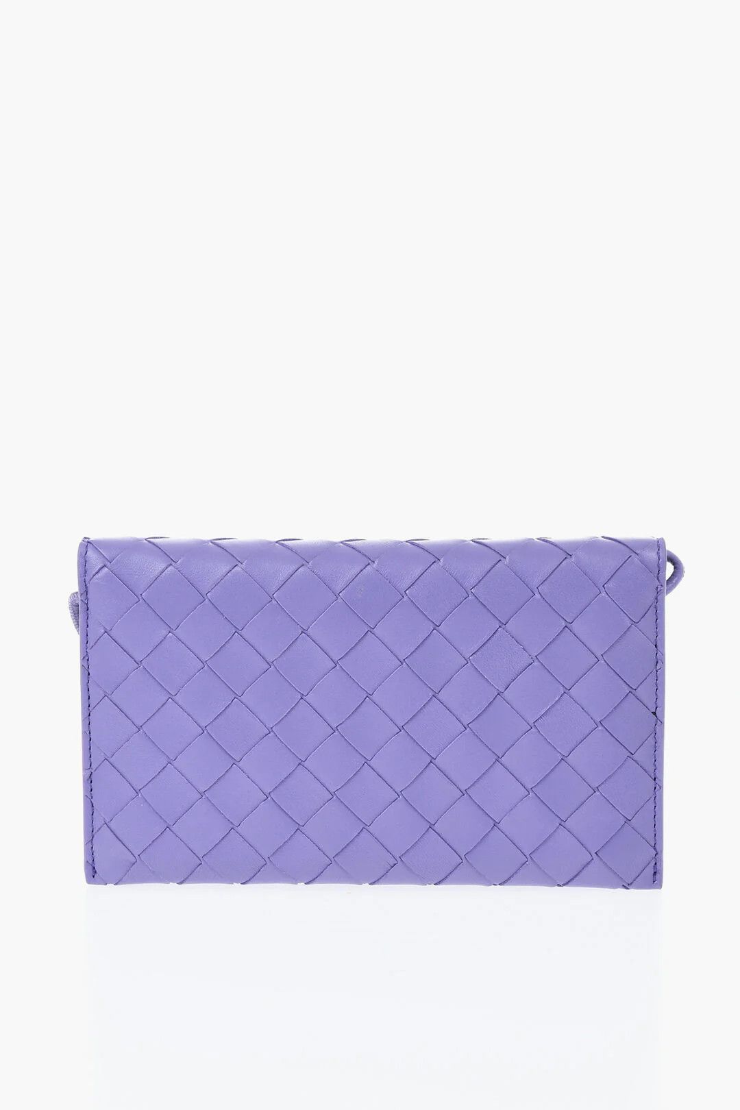 Bottega Veneta og1mm0426 Size: OS / Woven Leather Wallet in Purple Size ONE SIZE - 2 Thumbnail