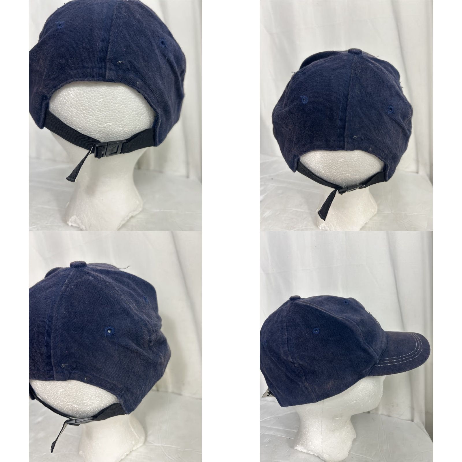 Adidas Adidas Baseball Hat Mens Adjustable Blue Cotton Strap Back Cap Size ONE SIZE - 8 Thumbnail