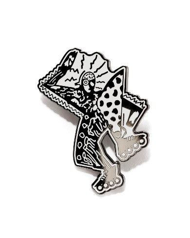 Brain Dead Brain Dead x Flippers Roller Freak Enamel Pin - Black Size ONE SIZE - 1 Thumbnail