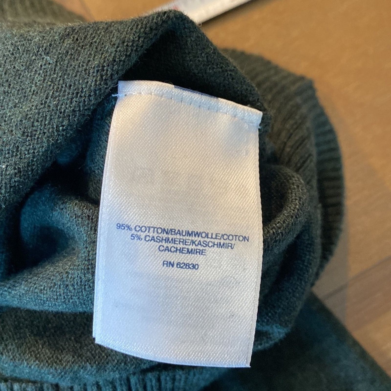 Lands' End Lands End cashmere wool cotton blend green everyday sweater Size US L / EU 52-54 / 3 - 3 Thumbnail