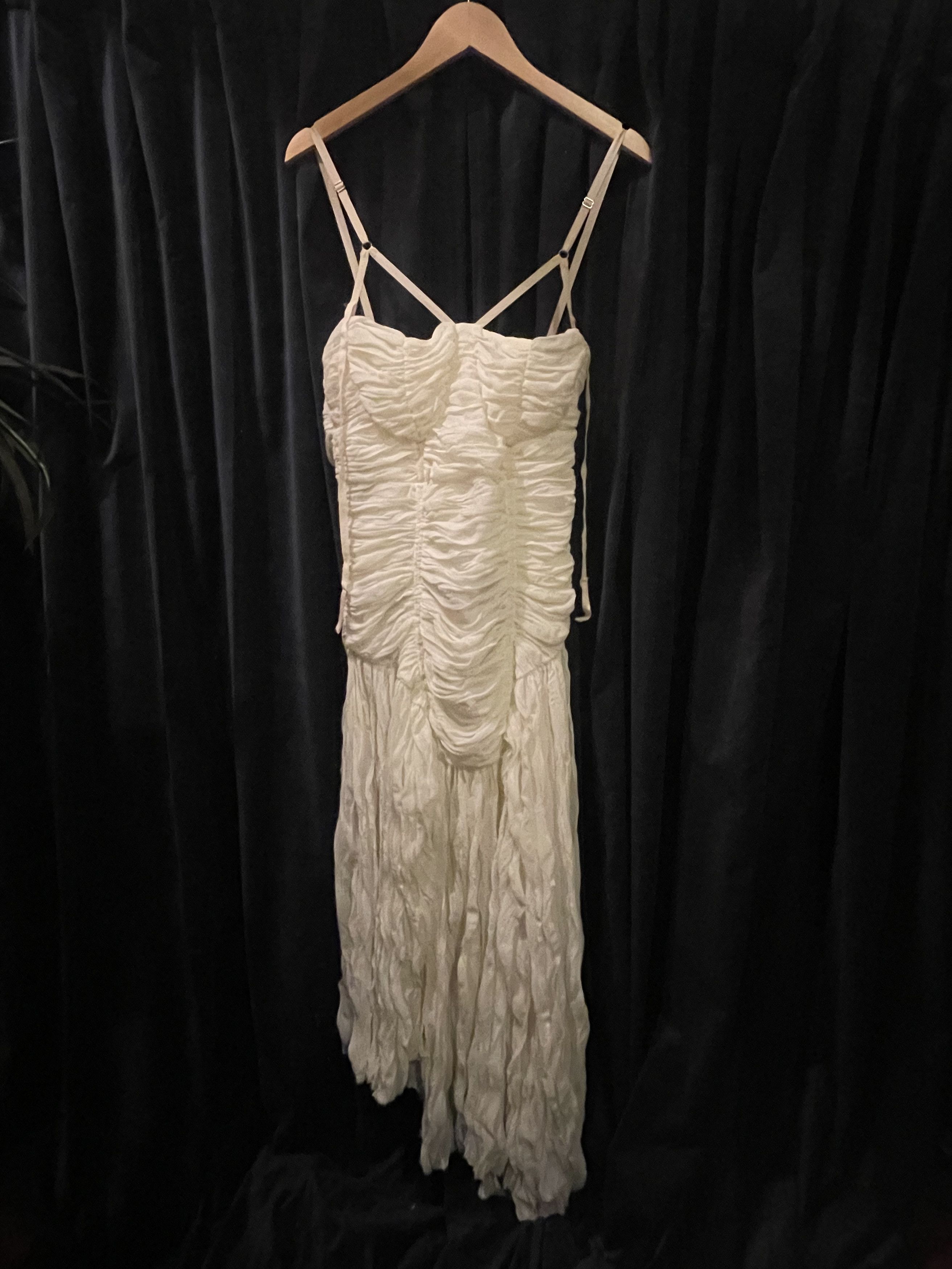 Elena Velez Nymphomaniac Ruched Gown Size L / US 10 / IT 46 - 1 Thumbnail